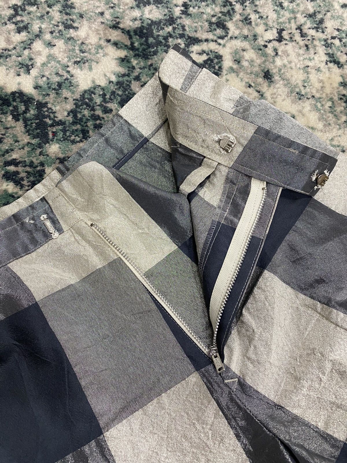 Yohji Yamamoto Y’s Yohji Yamamoto Plaid Checkered Pant Size US 29 - 7 Thumbnail