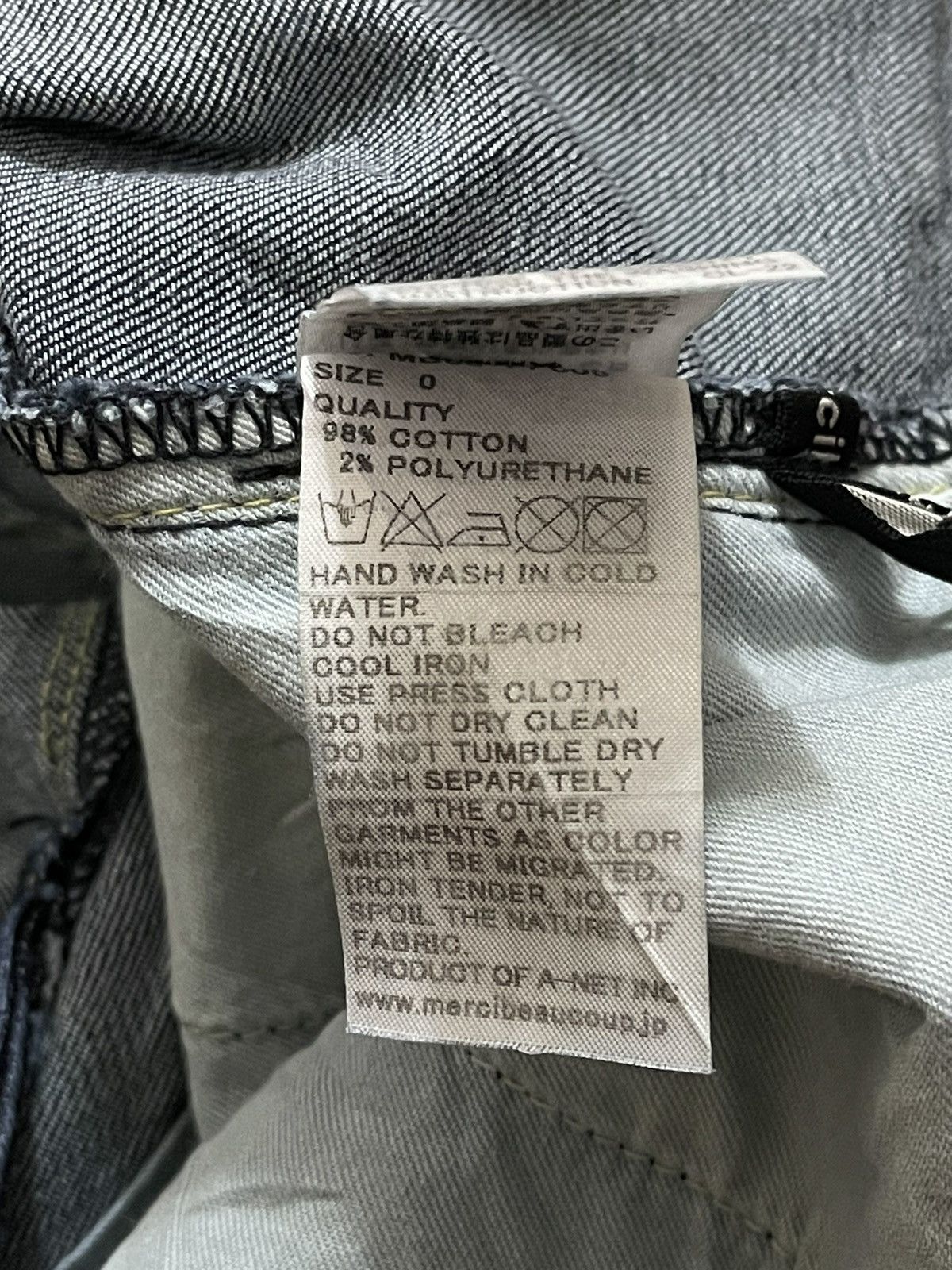 Issey Miyake × mercibeaucoup Mercibeaucoup by Issey miyake Low Crotch Denim Pants Size US 28 / EU 44 - 10 Thumbnail