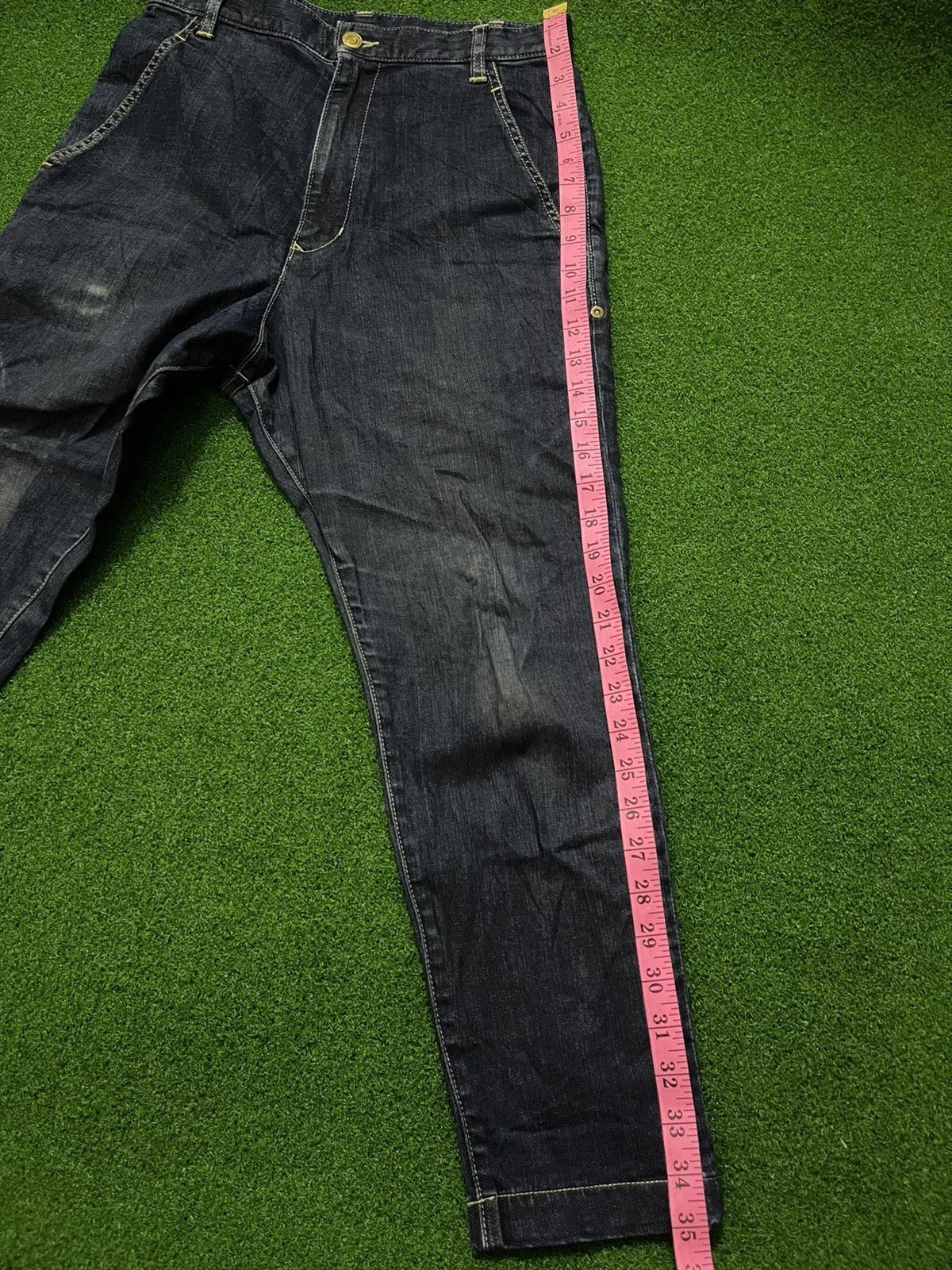 Issey Miyake × mercibeaucoup Mercibeaucoup by Issey miyake Low Crotch Denim Pants Size US 28 / EU 44 - 12 Thumbnail