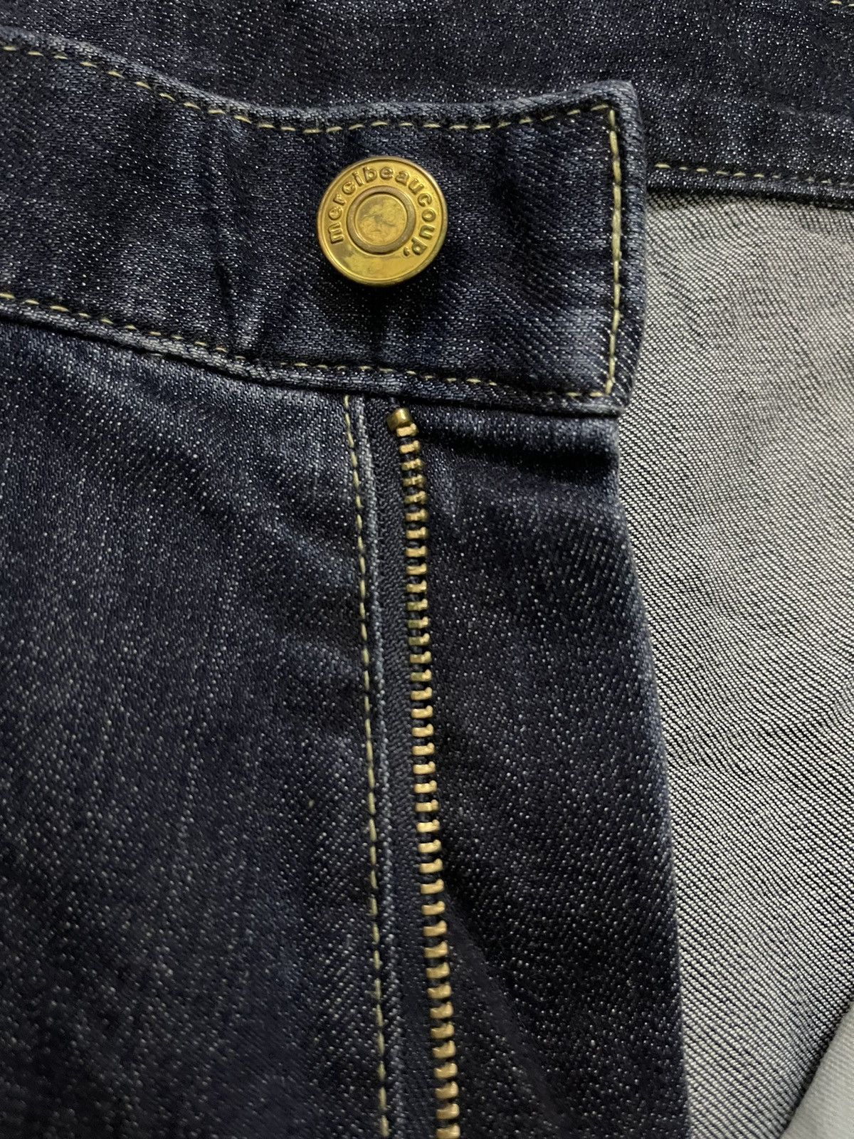 Issey Miyake × mercibeaucoup Mercibeaucoup by Issey miyake Low Crotch Denim Pants Size US 28 / EU 44 - 6 Thumbnail