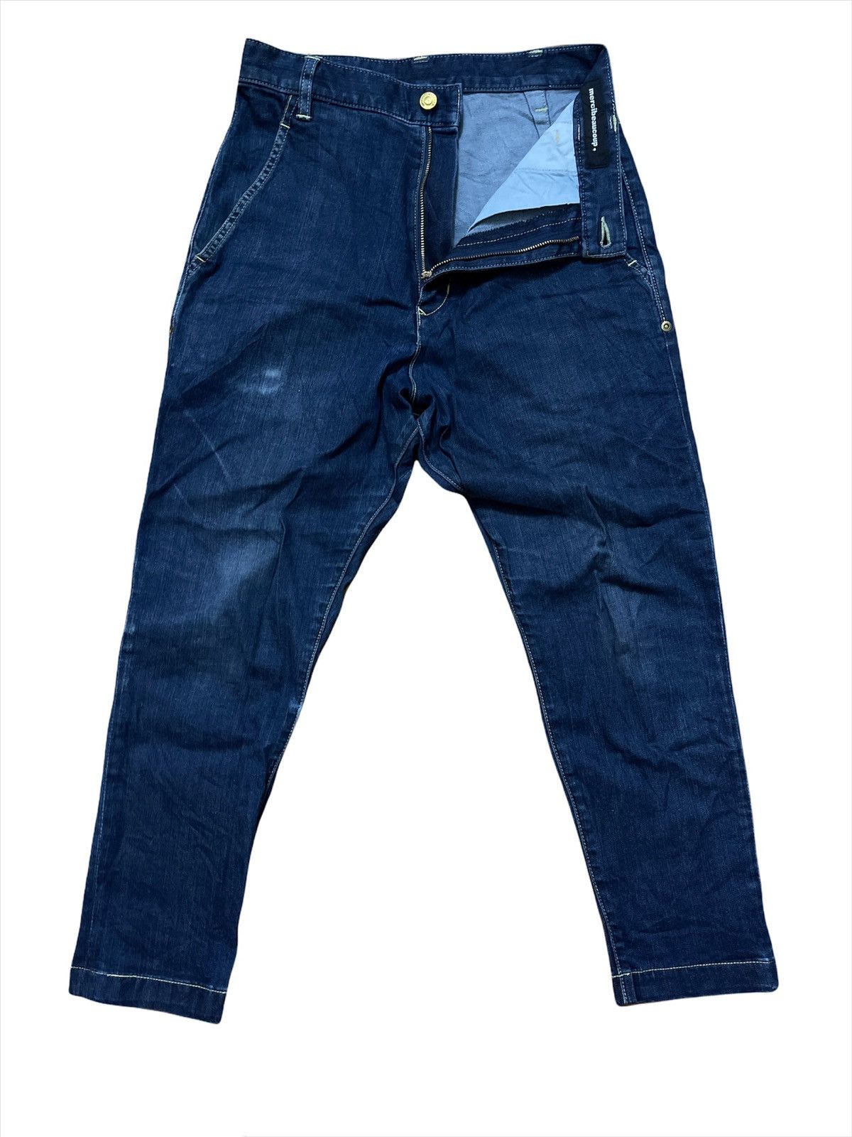 Issey Miyake × mercibeaucoup Mercibeaucoup by Issey miyake Low Crotch Denim Pants Size US 28 / EU 44 - 1 Thumbnail