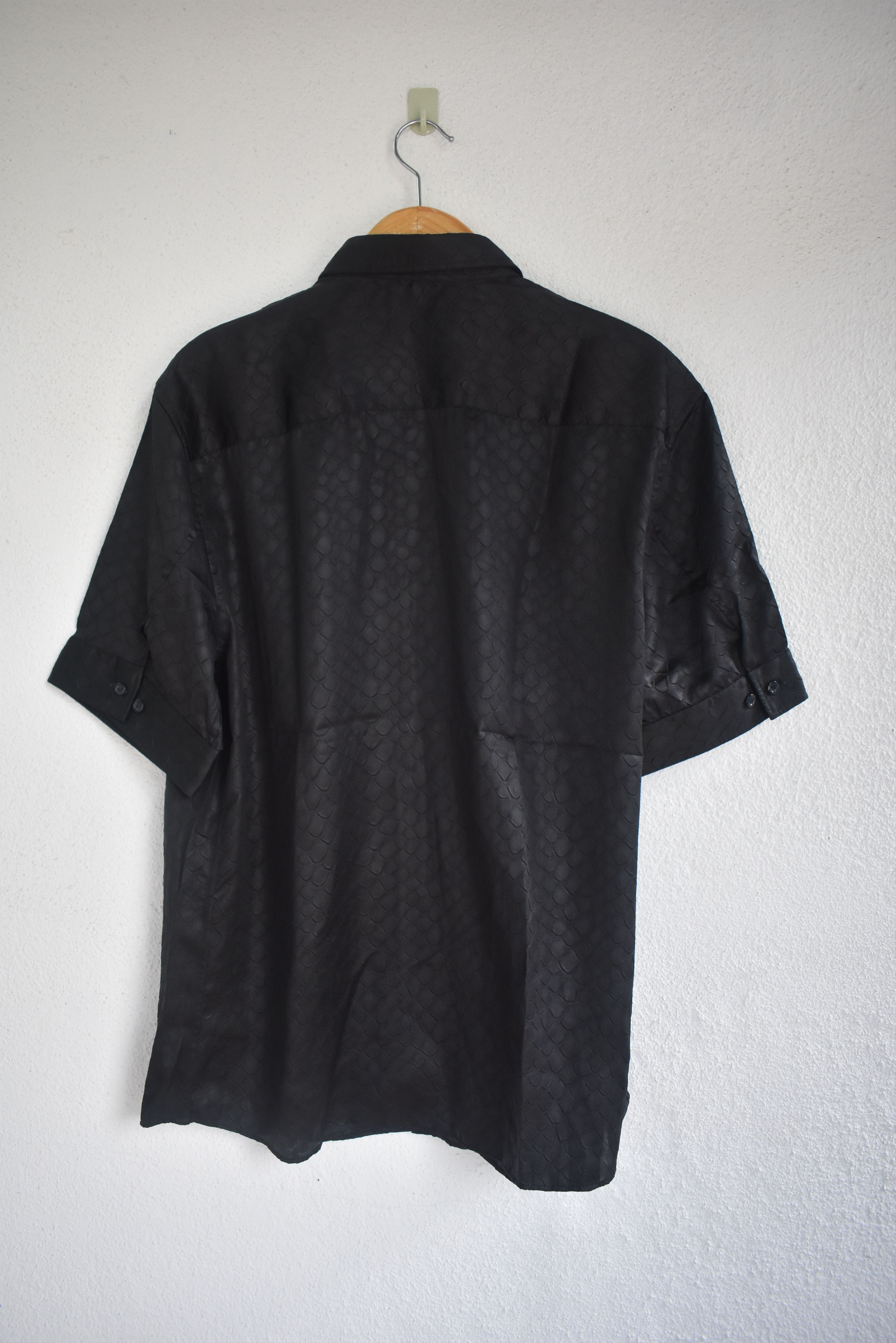 Emporio Armani VINTAGE EMPORIO ARMANI FISH SCALES PATERN SHIRT Size US L / EU 52-54 / 3 - 4 Thumbnail