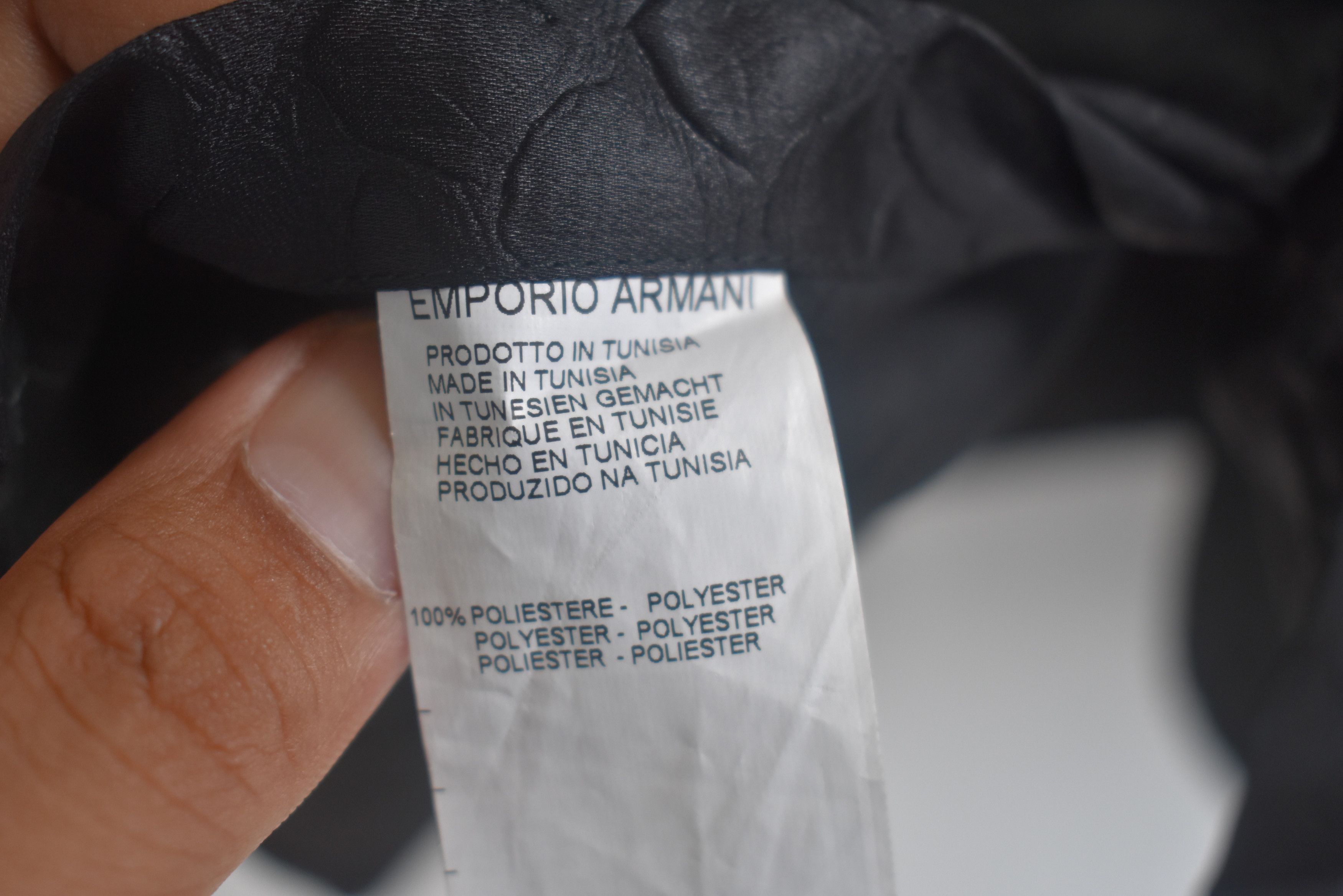 Emporio Armani VINTAGE EMPORIO ARMANI FISH SCALES PATERN SHIRT Size US L / EU 52-54 / 3 - 7 Thumbnail
