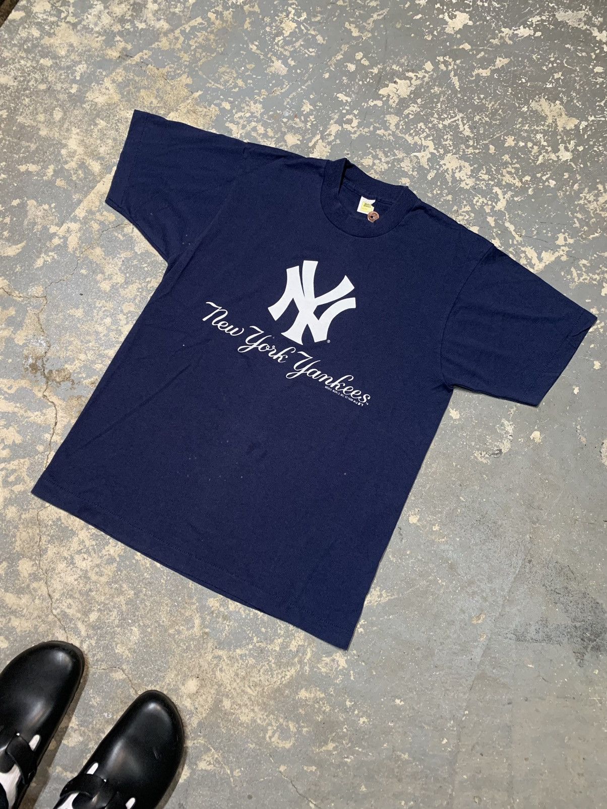 New York Yankees × Vintage 1988 New York Yankees Tshirt Size US L / EU 52-54 / 3 - 4 Thumbnail