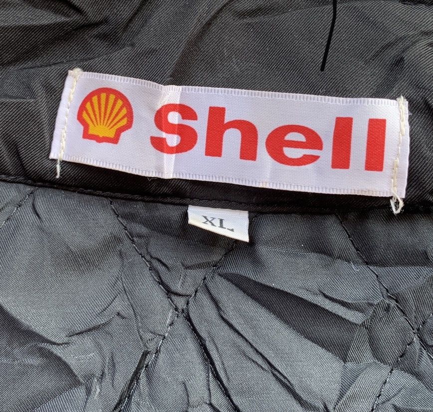 Vintage Rare! Vintage 90s SHELL Oil Quilted Bomber Racing Jacket Size US XL / EU 56 / 4 - 10 Thumbnail