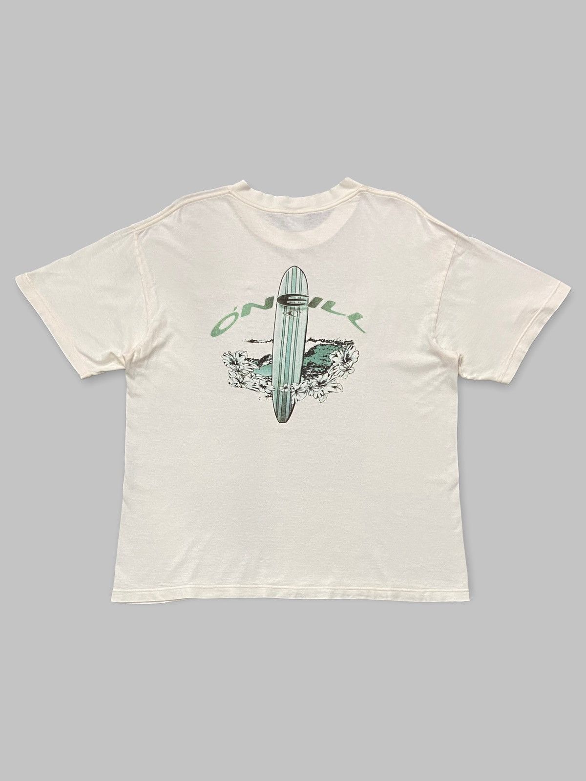 Chemise O'Neill Surf Academy Vintage 2000 - Taille L Homme - Blanc/gris