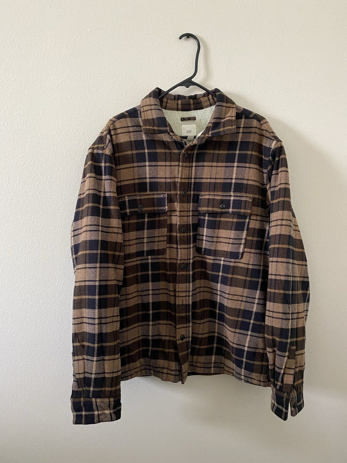 H&M Faux Fur Lined Travis Scott Flannel