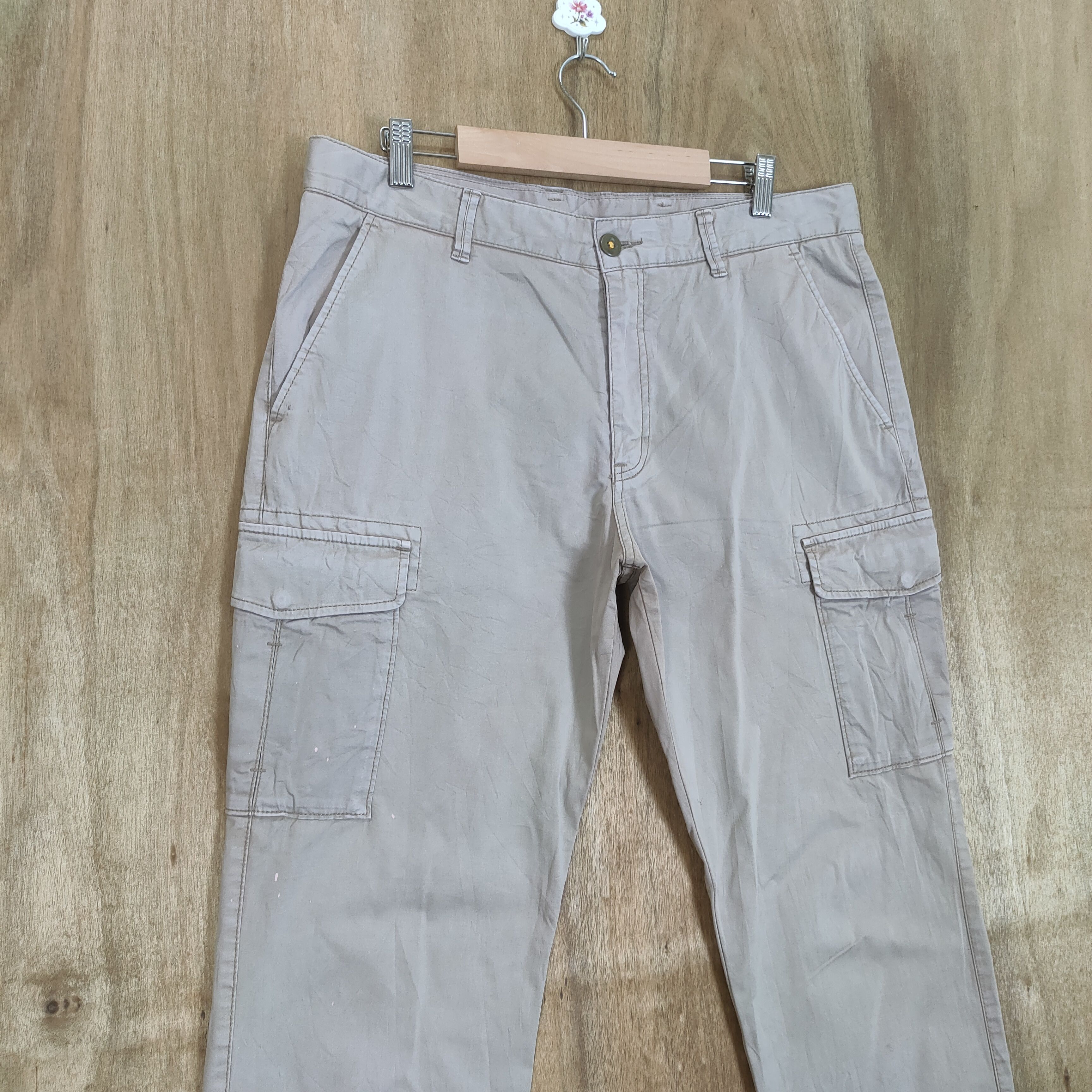 Japanese Brand × Vintage VINTAGE JAPANESE BRAND FADED CARGO PANTS Size US 34 / EU 50 - 4 Thumbnail