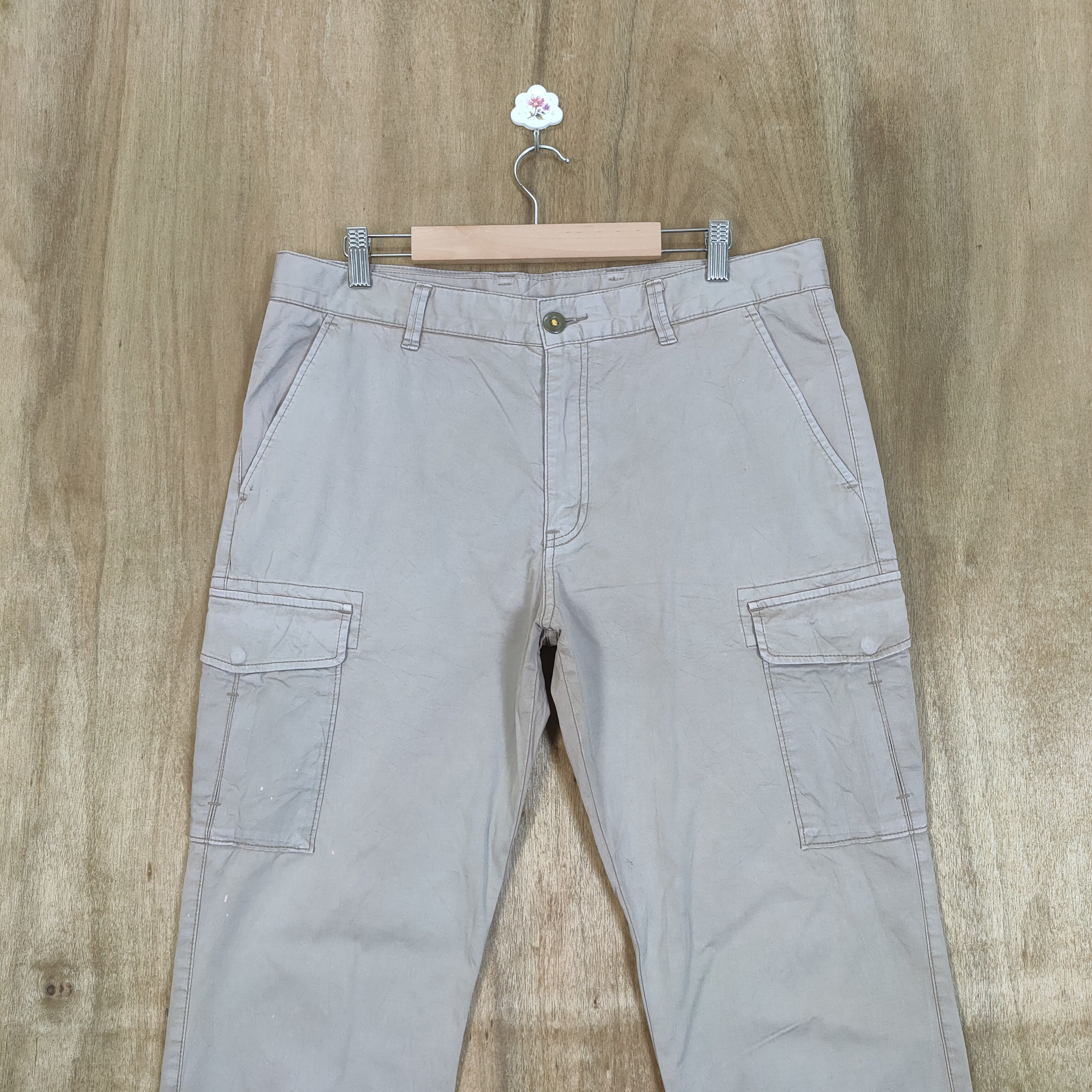 Japanese Brand × Vintage VINTAGE JAPANESE BRAND FADED CARGO PANTS Size US 34 / EU 50 - 2 Thumbnail