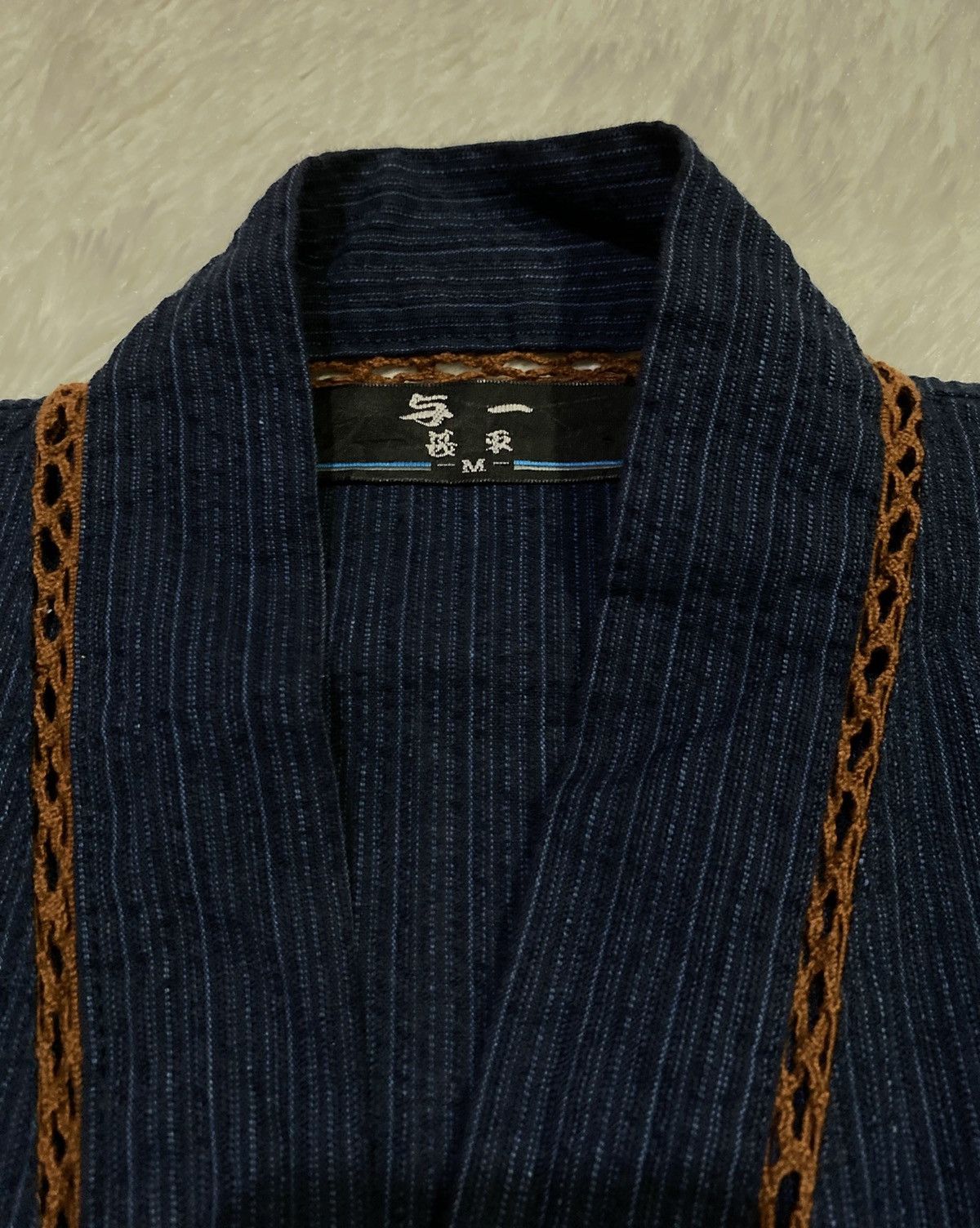 Japanese Brand Gold Stitching Jinbei Kimono Cardigan Size US M / EU 48-50 / 2 - 3 Thumbnail