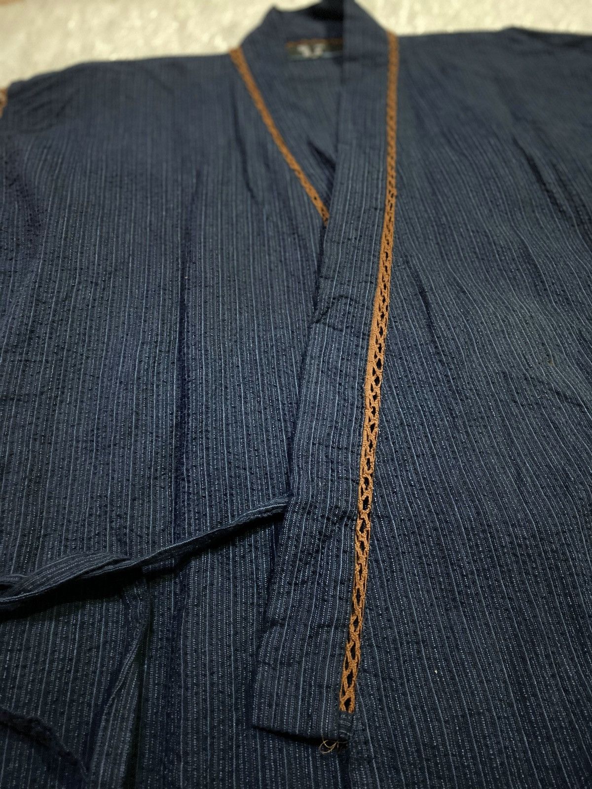 Japanese Brand Gold Stitching Jinbei Kimono Cardigan Size US M / EU 48-50 / 2 - 5 Thumbnail