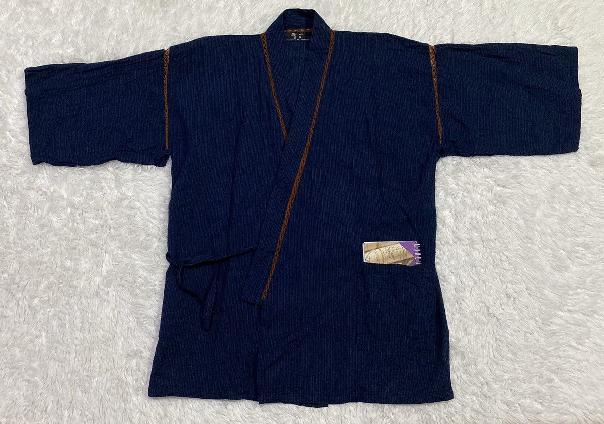 Japanese Brand Gold Stitching Jinbei Kimono Cardigan Size US M / EU 48-50 / 2 - 1 Thumbnail