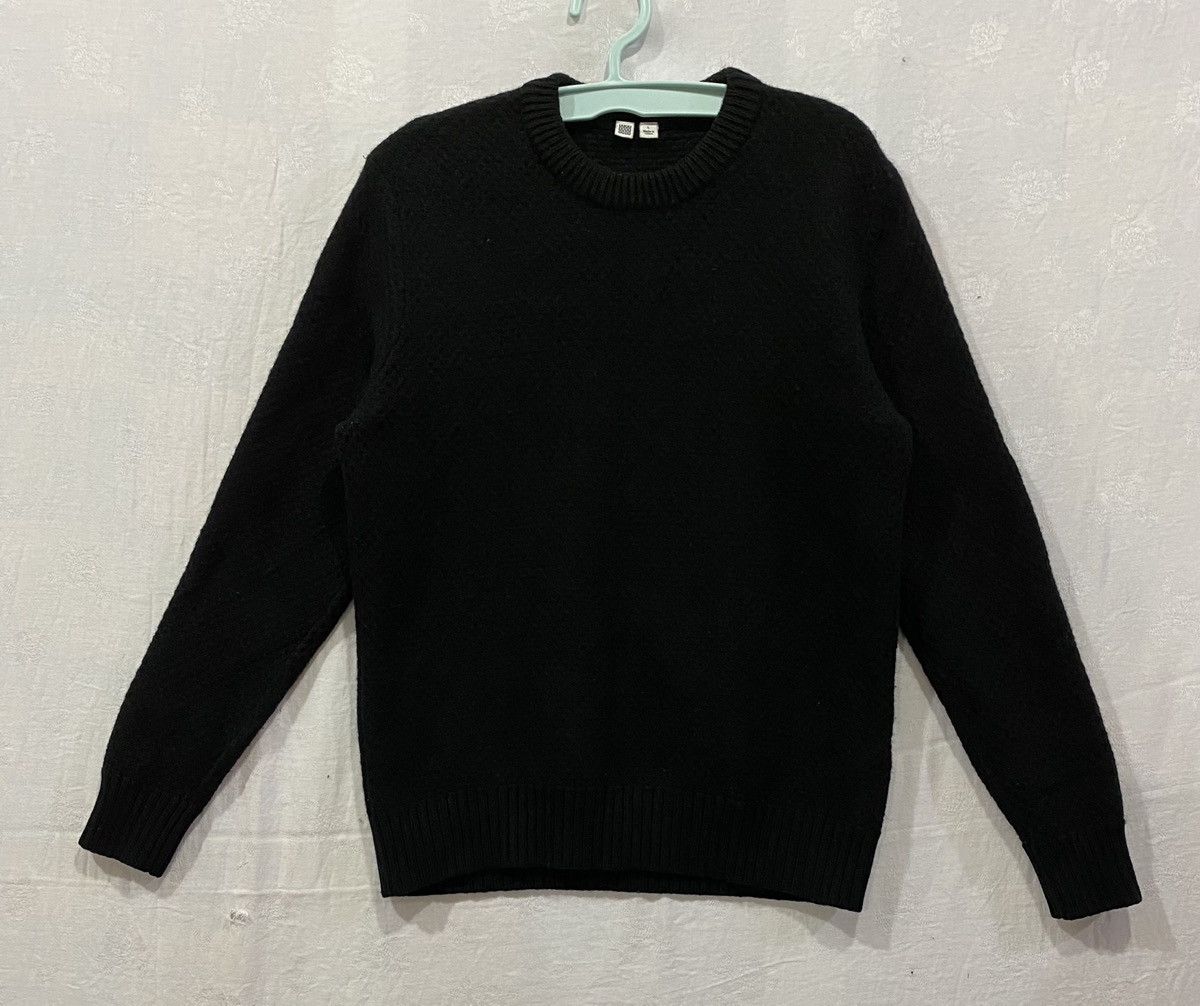 Christophe Lemaire × Uniqlo Uniqlo x Lemaire Wool Black Sweater Pullover Size US M / EU 48-50 / 2 - 1 Thumbnail