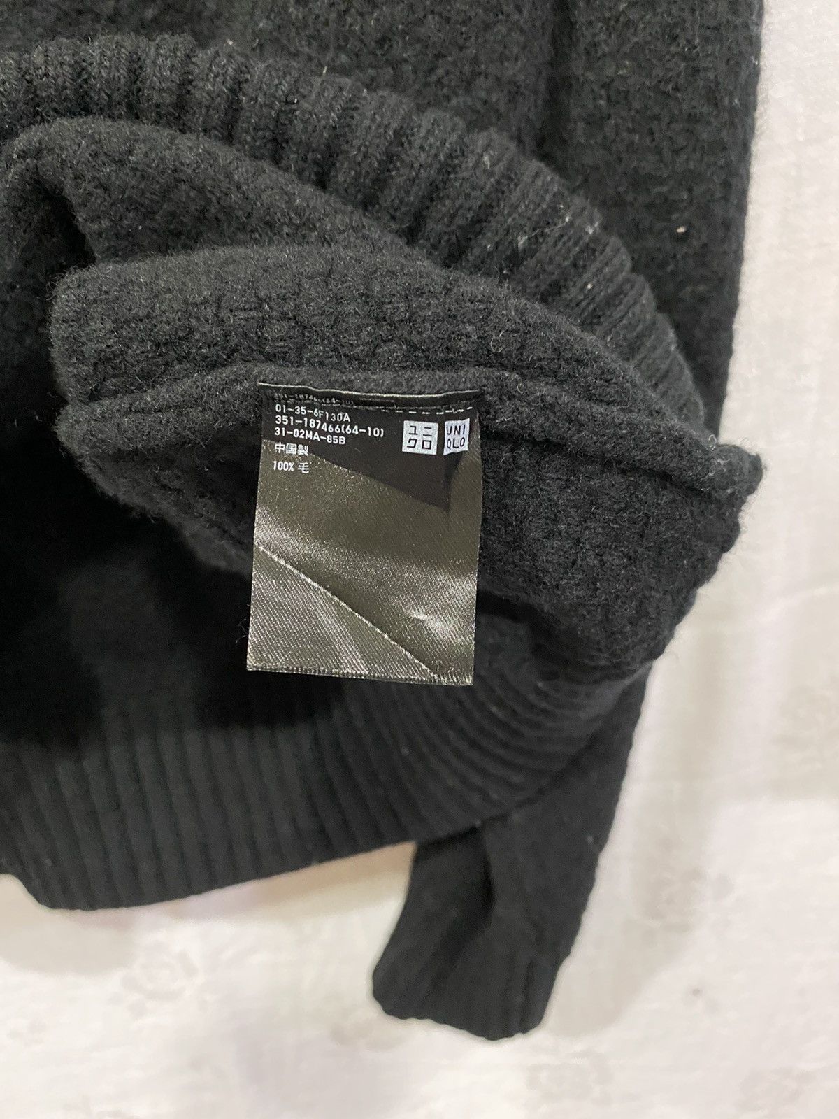 Christophe Lemaire × Uniqlo Uniqlo x Lemaire Wool Black Sweater Pullover Size US M / EU 48-50 / 2 - 9 Thumbnail