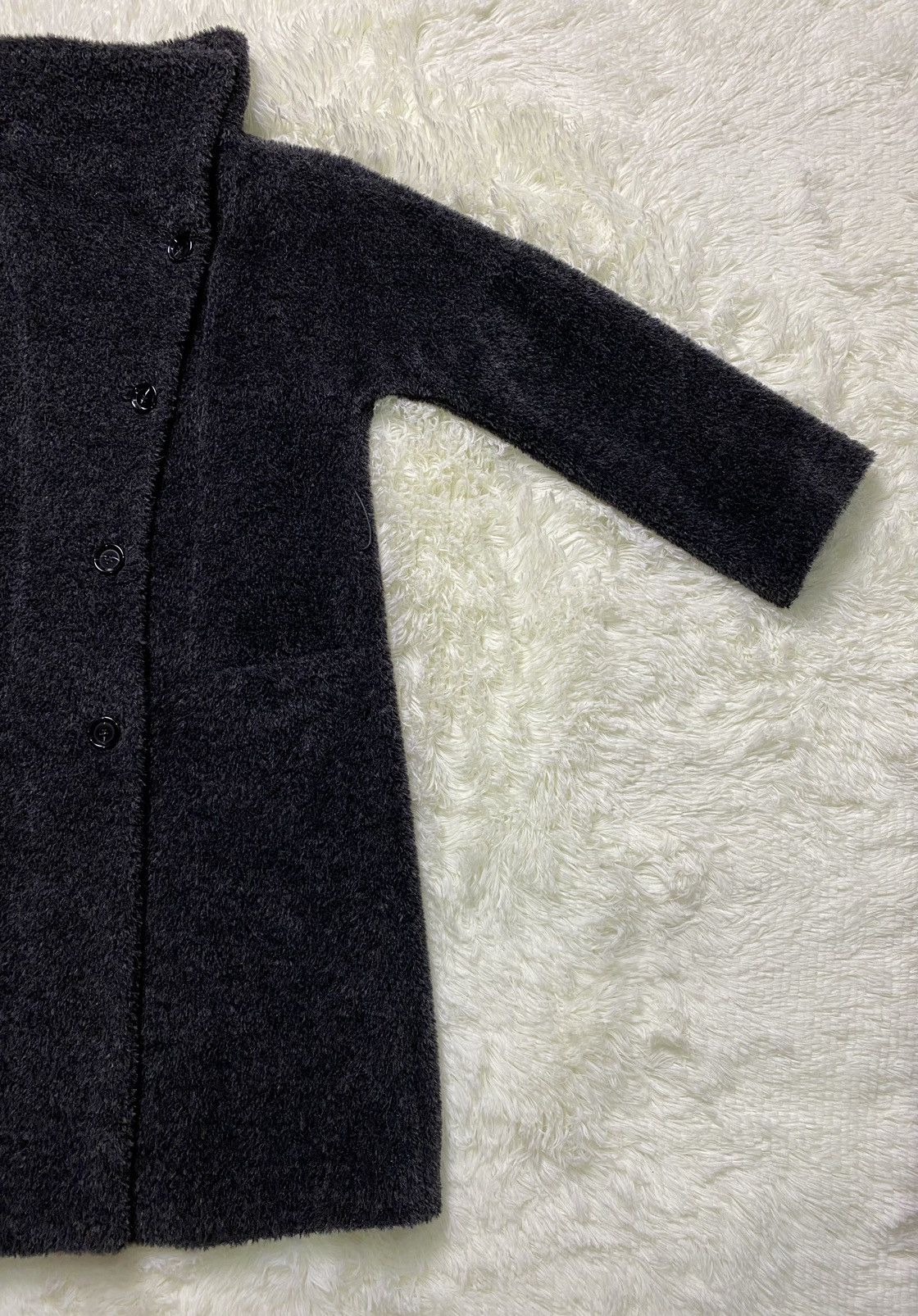 Max Mara Max Mara Studio Alpaca Virgin Wool Dark Grey Long Coat Size S / US 4 / IT 40 - 2 Thumbnail