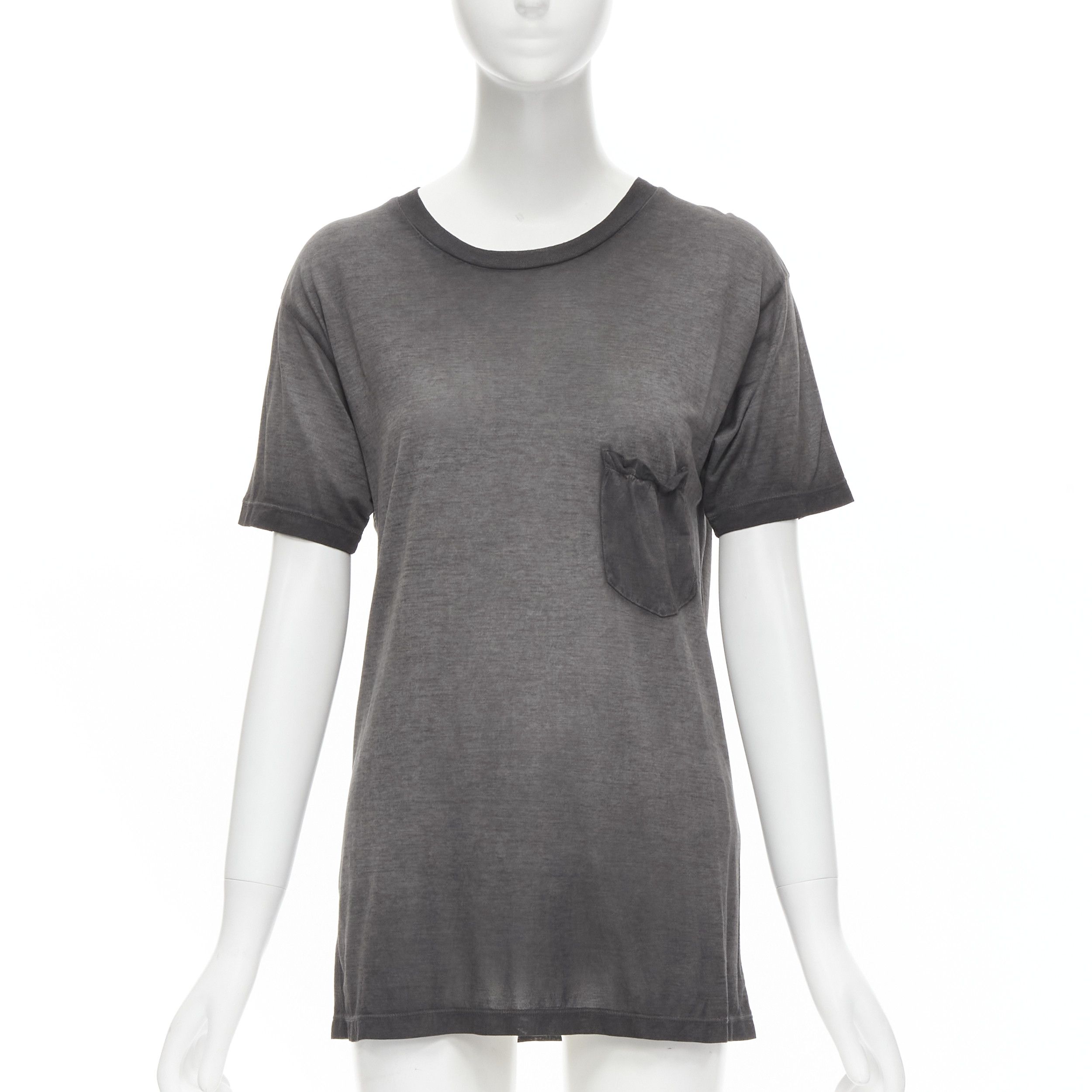 Saint Laurent Paris SAINT LAURENT Hedi Slimane 2015 grey washed chest ...