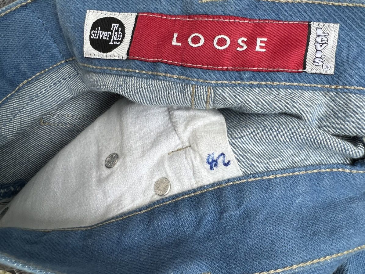 Levi's × Vintage VTG 1998 Levi’s Silvertab Turquoise Blue Denim Loose Jeans Size US 34 / EU 50 - 20 Thumbnail