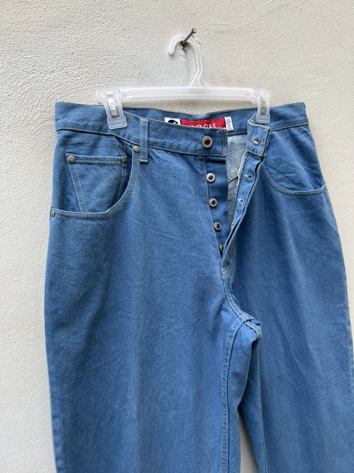 Levi's × Vintage VTG 1998 Levi’s Silvertab Turquoise Blue Denim Loose Jeans Size US 34 / EU 50 - 9 Thumbnail