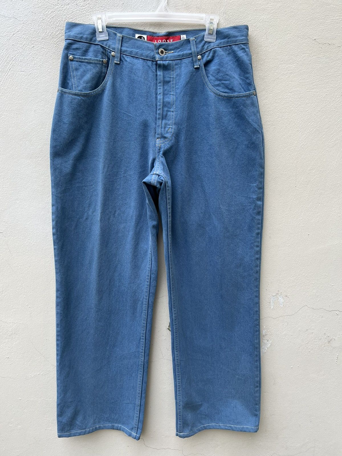 Levi's × Vintage VTG 1998 Levi’s Silvertab Turquoise Blue Denim Loose Jeans Size US 34 / EU 50 - 6 Thumbnail