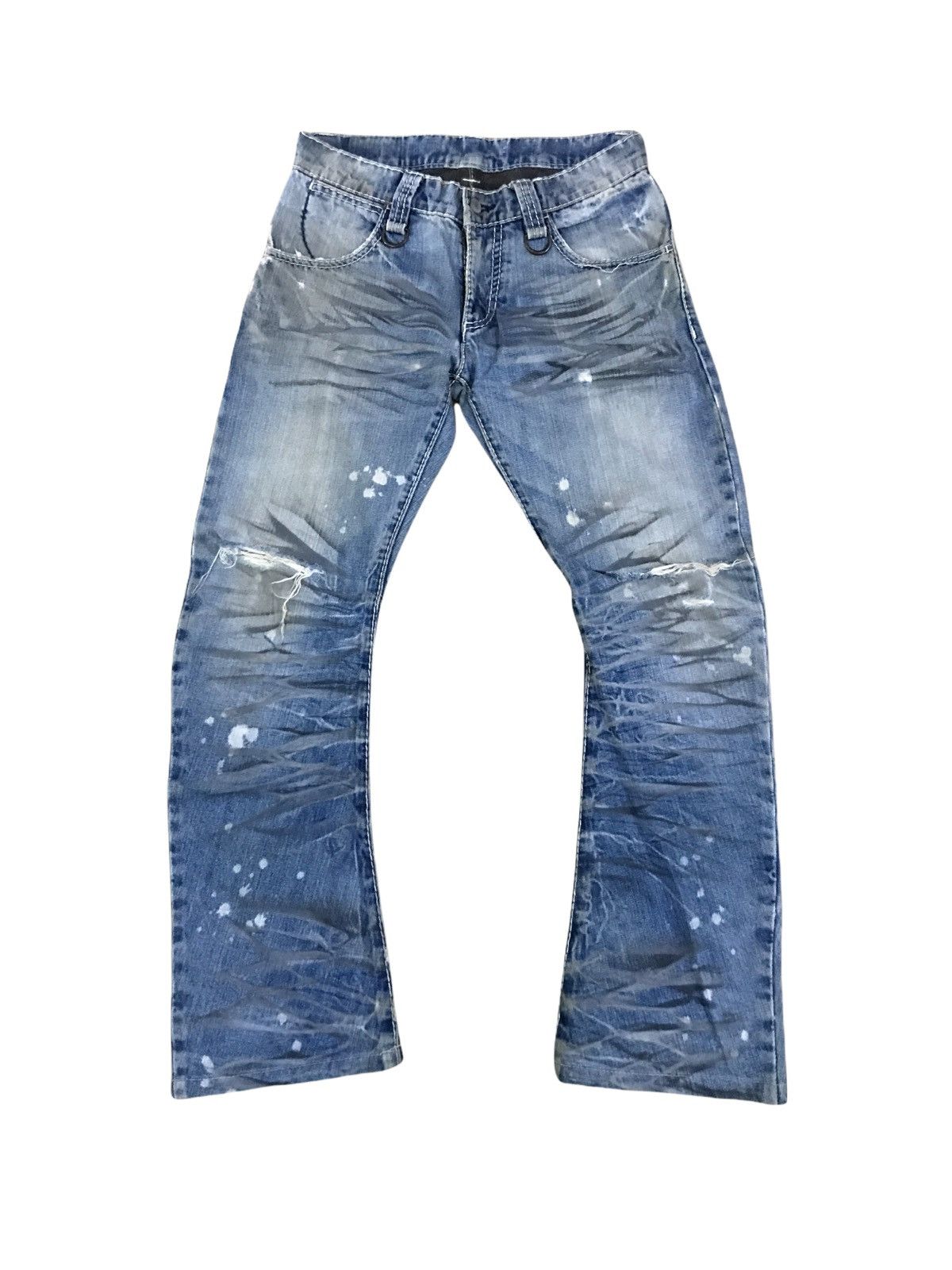 Kurt Cobain Jeans Grunge Style Buffalo Bobs Distressed Jeans