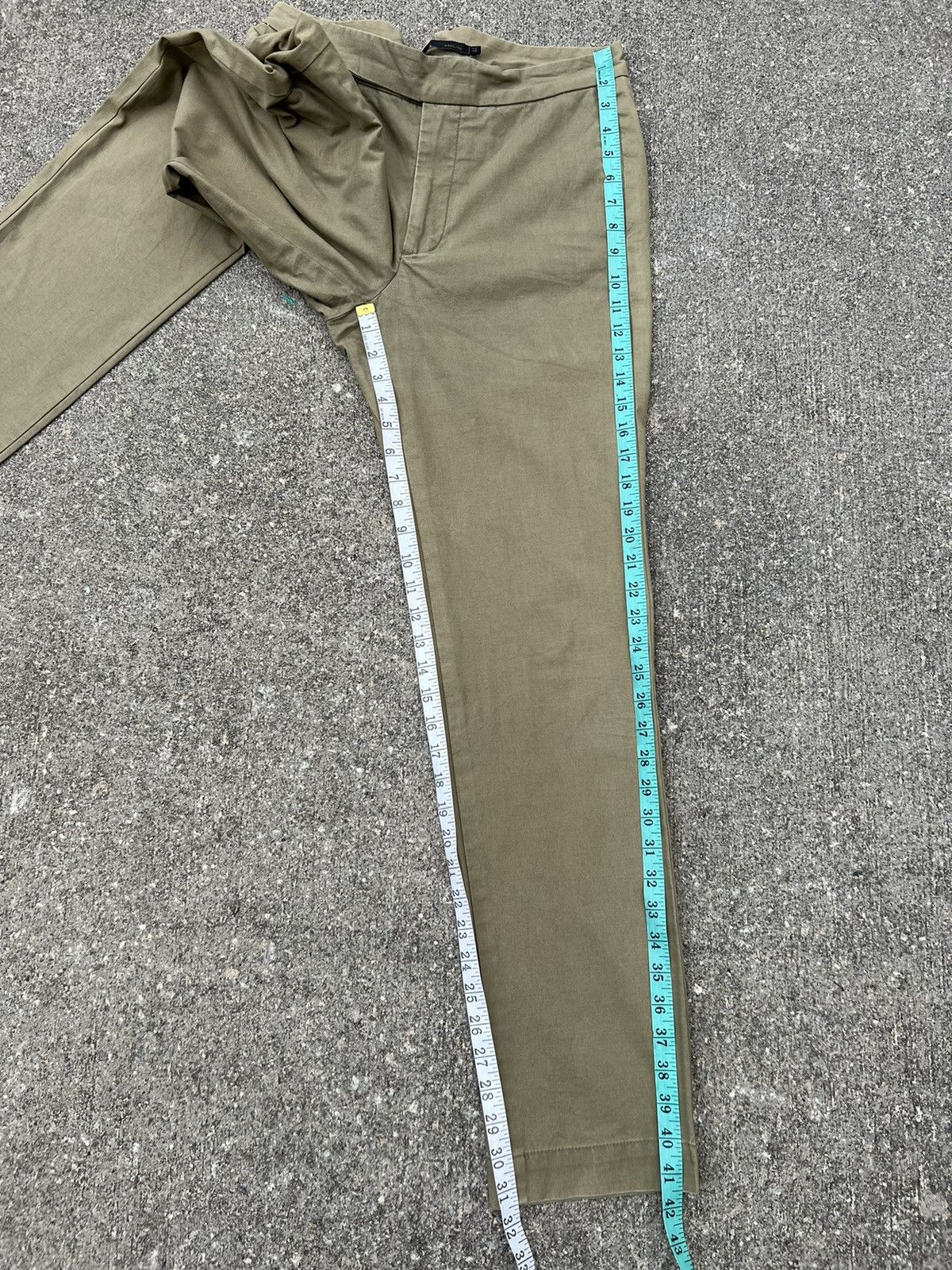 ABAHOUSE Abahouse D’AGILITA Japan Fade Olive Green Gurkha Chinos Pant Size US 29 - 4 Thumbnail