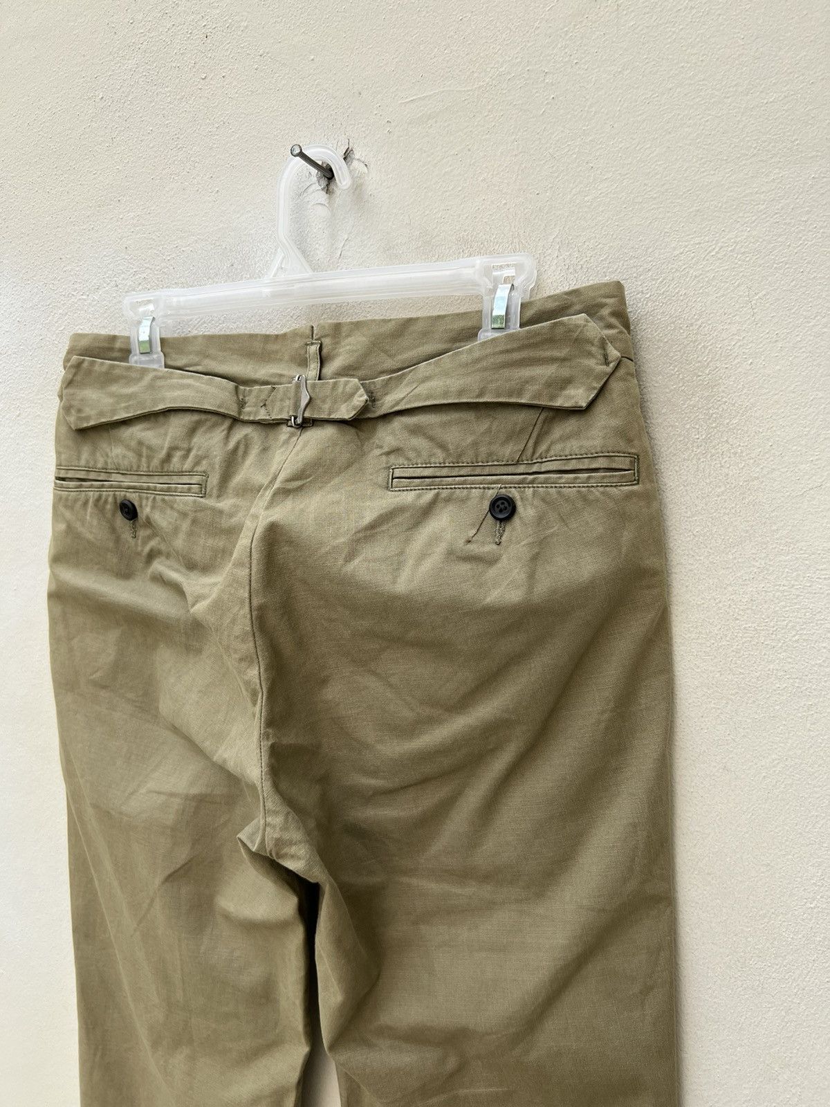 ABAHOUSE Abahouse D’AGILITA Japan Fade Olive Green Gurkha Chinos Pant Size US 29 - 19 Thumbnail