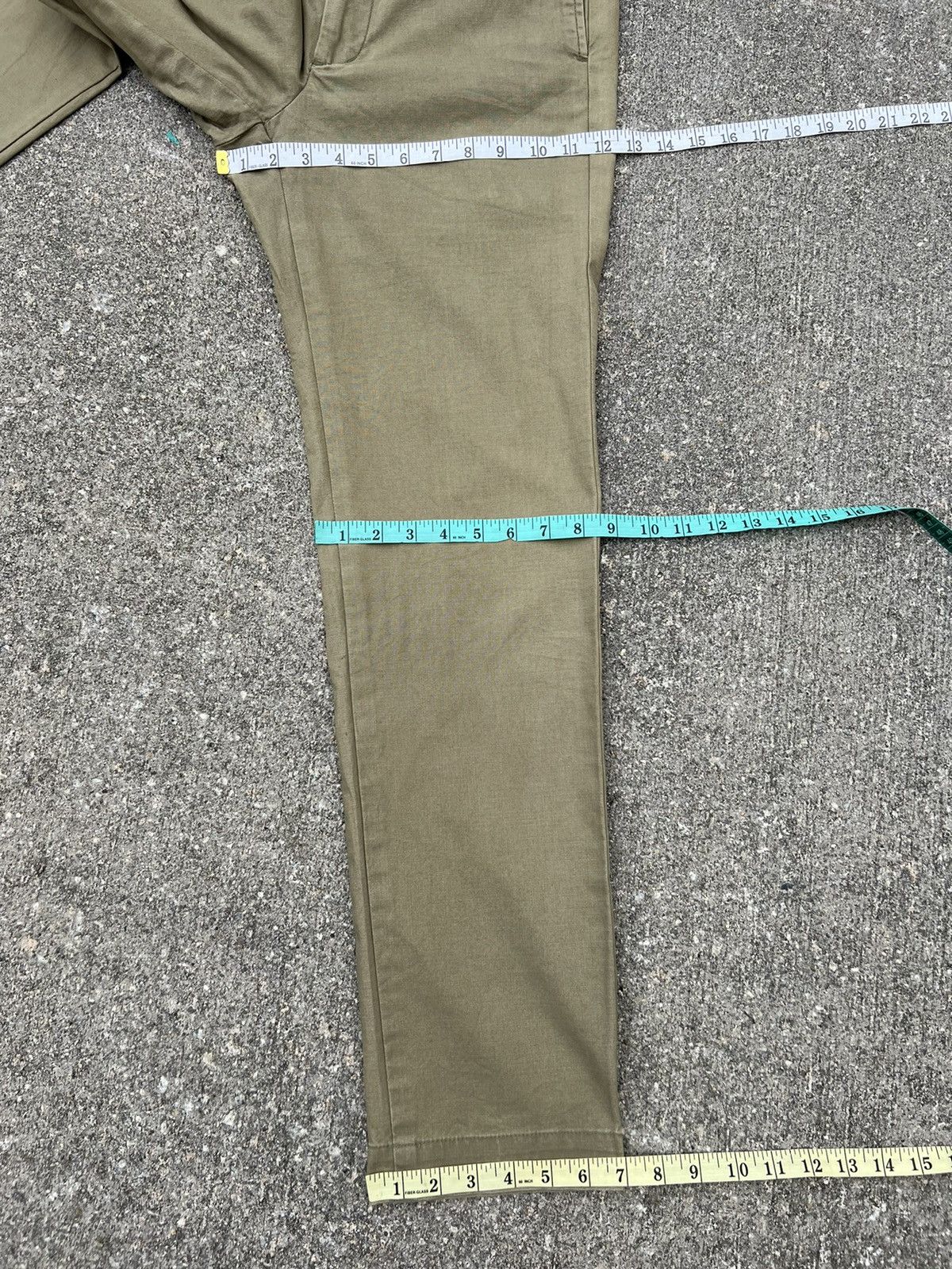 ABAHOUSE Abahouse D’AGILITA Japan Fade Olive Green Gurkha Chinos Pant Size US 29 - 3 Thumbnail