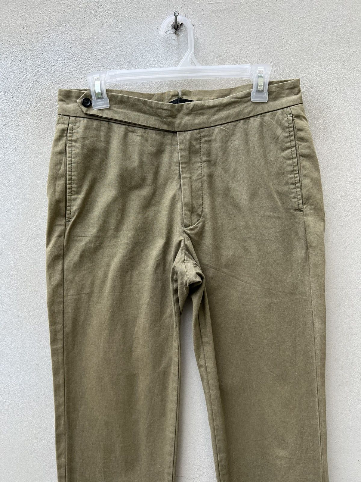 ABAHOUSE Abahouse D’AGILITA Japan Fade Olive Green Gurkha Chinos Pant Size US 29 - 7 Thumbnail