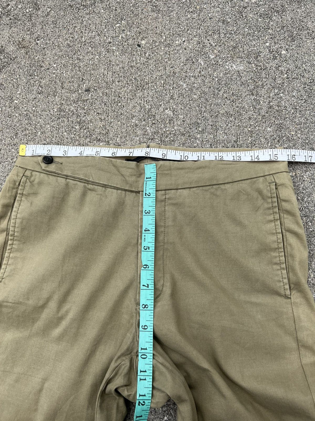 ABAHOUSE Abahouse D’AGILITA Japan Fade Olive Green Gurkha Chinos Pant Size US 29 - 2 Thumbnail