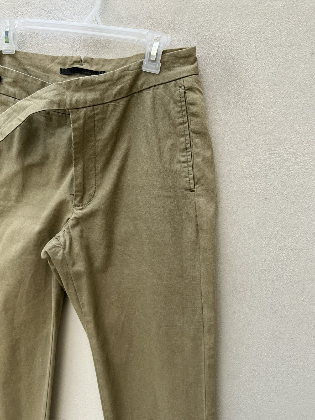 ABAHOUSE Abahouse D’AGILITA Japan Fade Olive Green Gurkha Chinos Pant Size US 29 - 12 Thumbnail