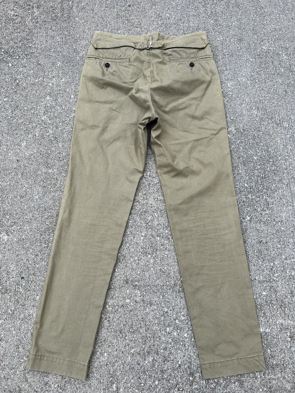ABAHOUSE Abahouse D’AGILITA Japan Fade Olive Green Gurkha Chinos Pant Size US 29 - 5 Thumbnail