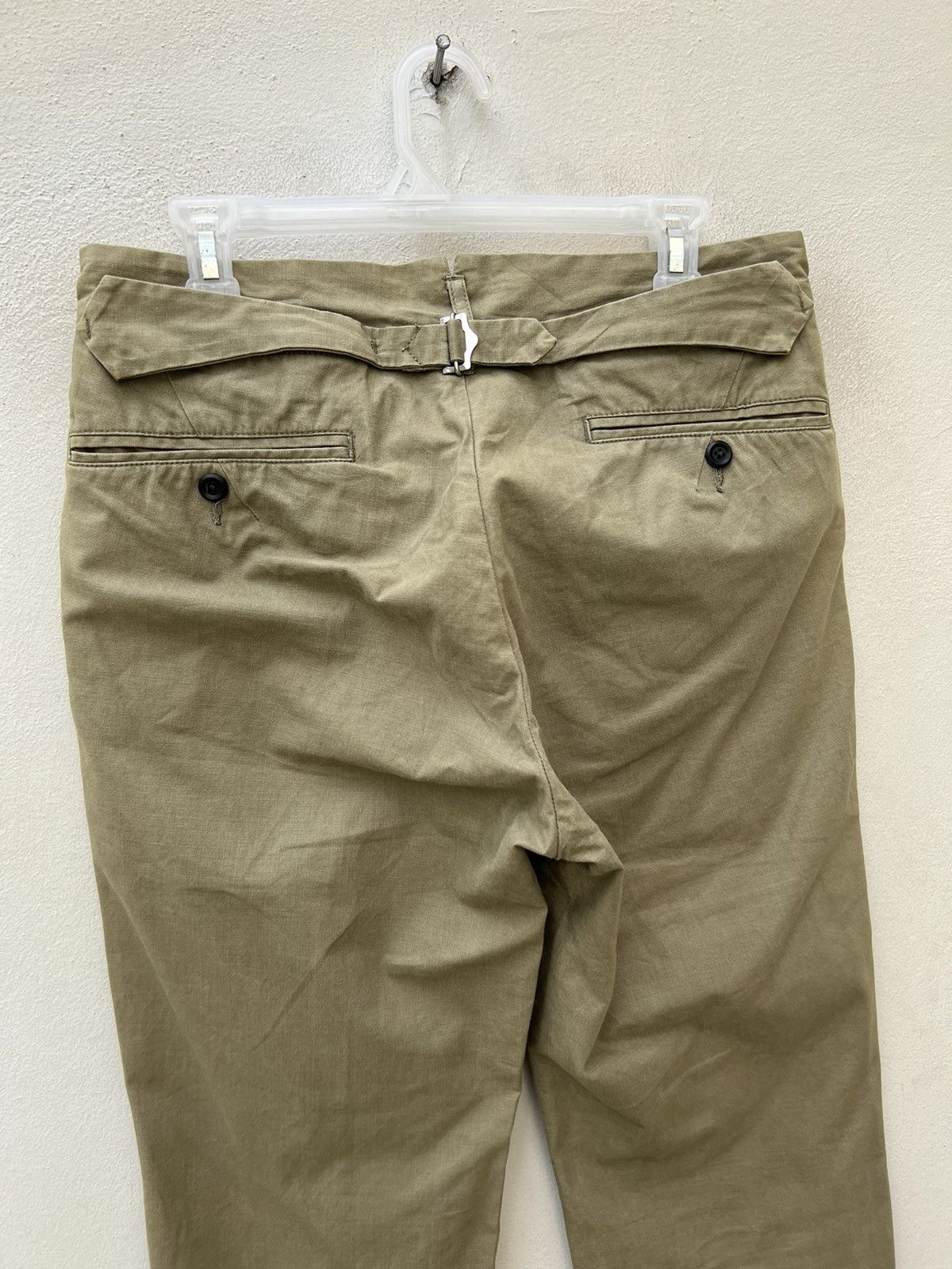 ABAHOUSE Abahouse D’AGILITA Japan Fade Olive Green Gurkha Chinos Pant Size US 29 - 16 Thumbnail