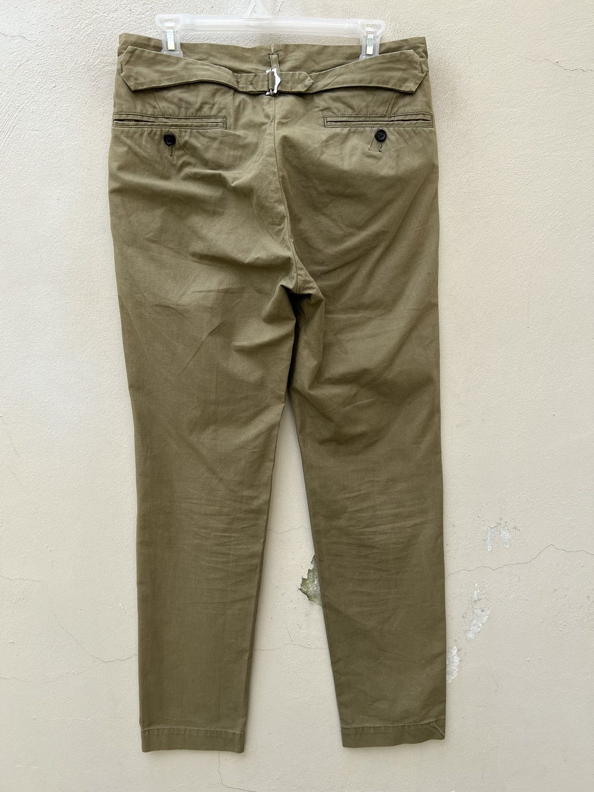 ABAHOUSE Abahouse D’AGILITA Japan Fade Olive Green Gurkha Chinos Pant Size US 29 - 15 Thumbnail
