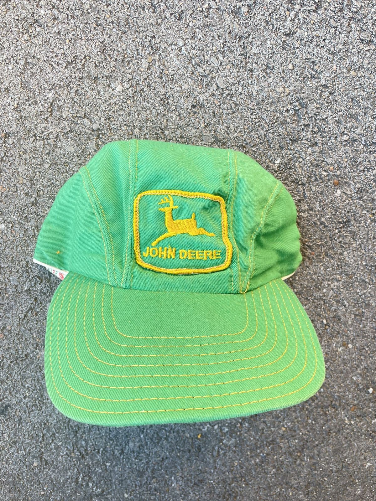 Vintage Vintage made in USA John Deere long bill patch hat Size ONE SIZE - 2 Preview