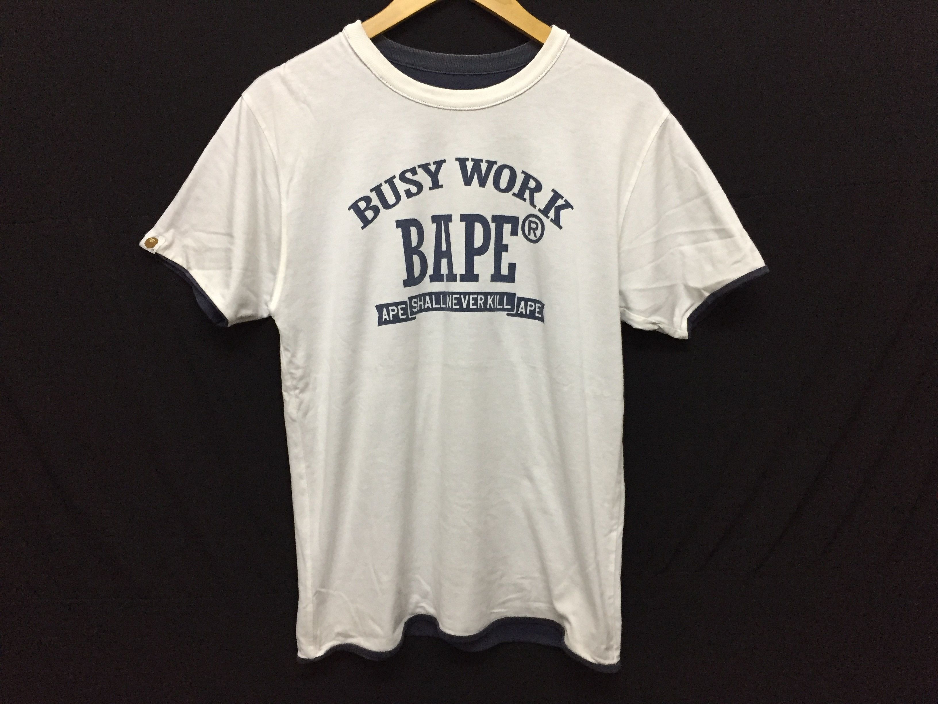 Bape BAPE general busy work reversible tee Size US M / EU 48-50 / 2 - 5 Thumbnail