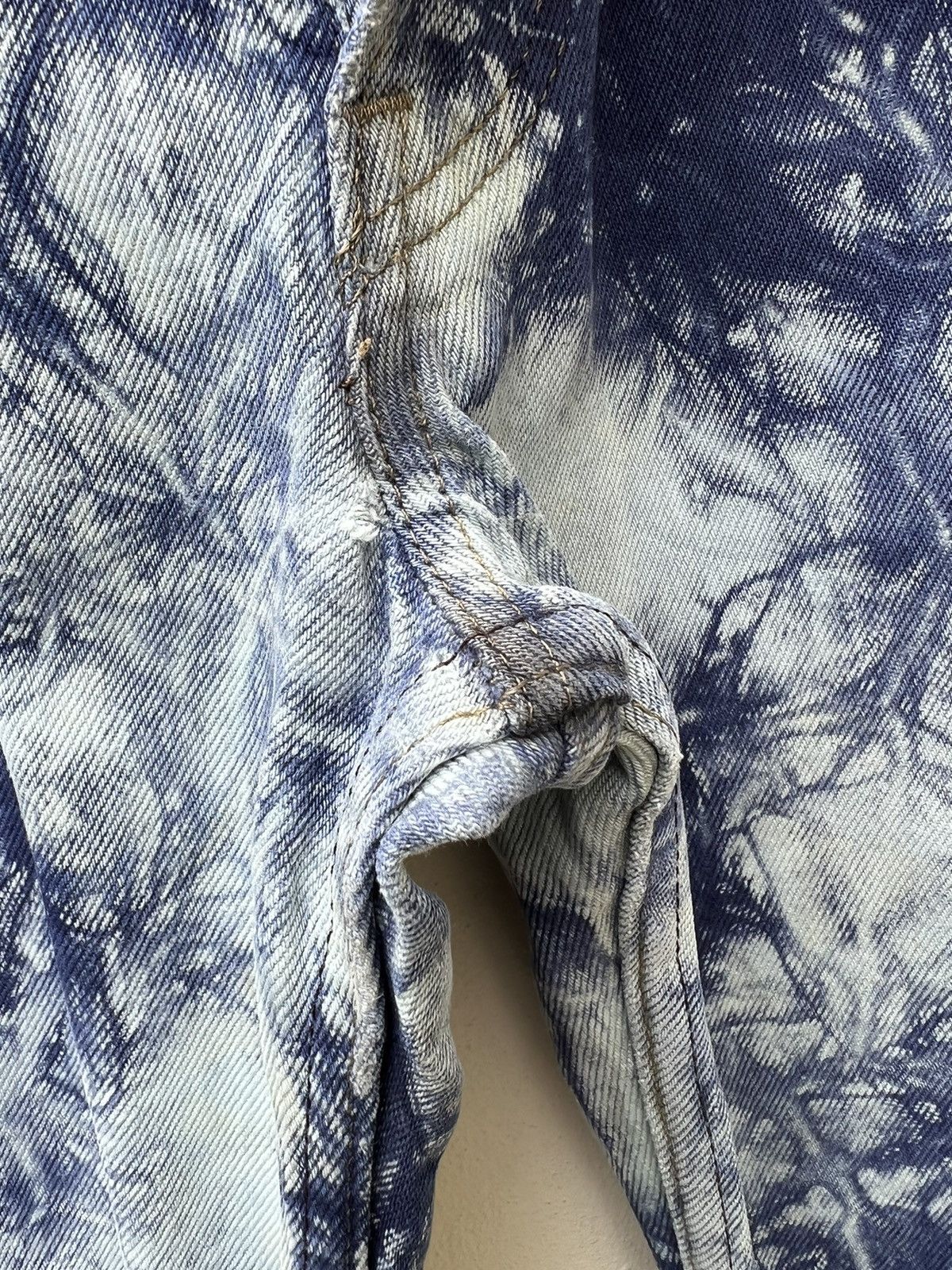 Levi's Vintage Late 80s Levi’s 501 Tie Dye Denim Regular Jeans Size US 31 - 9 Thumbnail