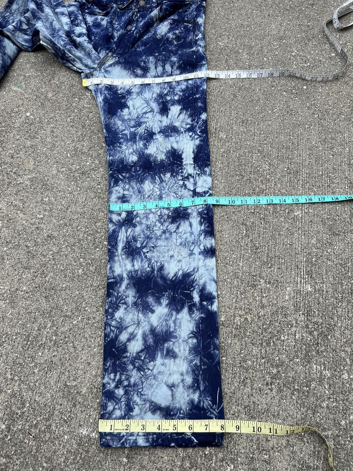 Levi's Vintage Late 80s Levi’s 501 Tie Dye Denim Regular Jeans Size US 31 - 3 Thumbnail