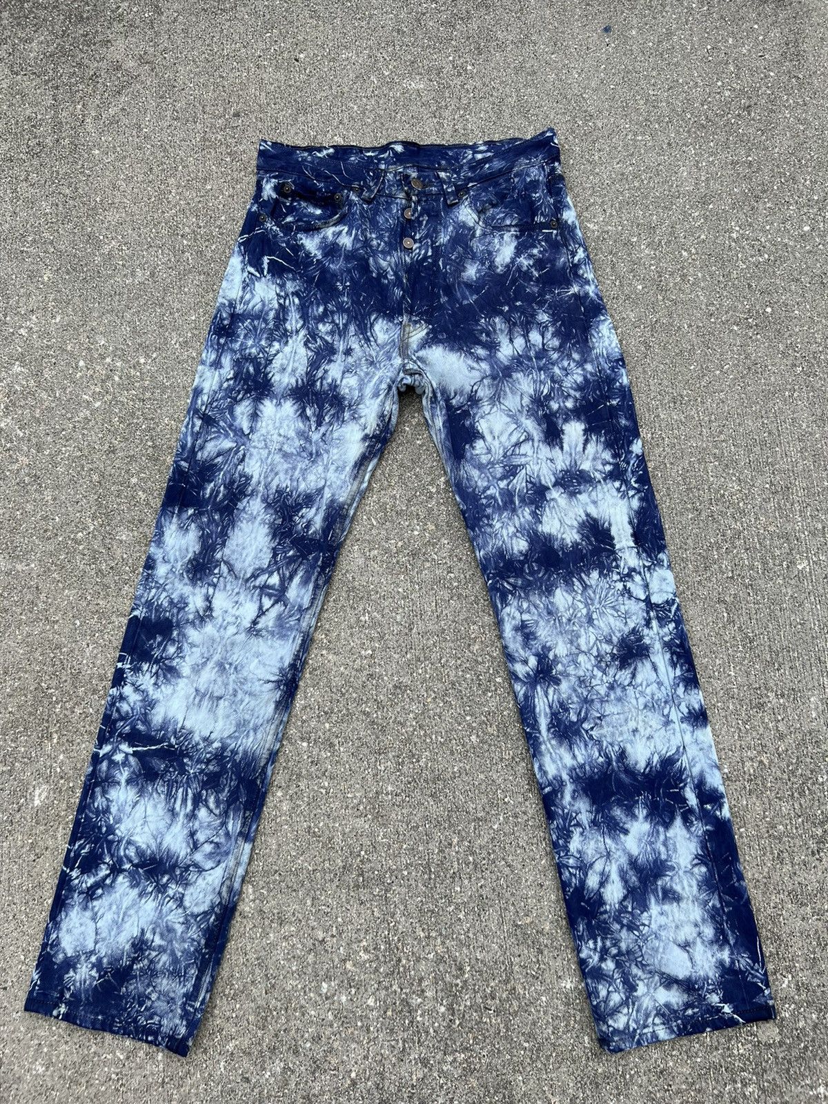 Levi's Vintage Late 80s Levi’s 501 Tie Dye Denim Regular Jeans Size US 31 - 1 Thumbnail