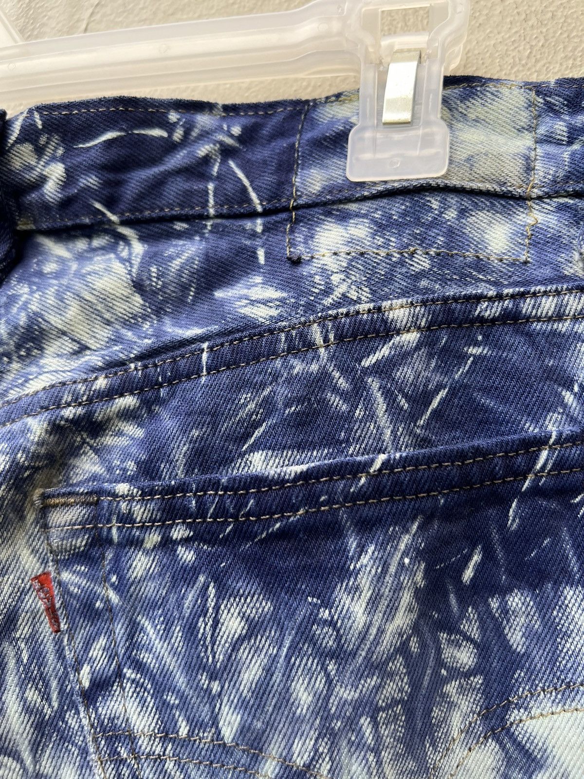 Levi's Vintage Late 80s Levi’s 501 Tie Dye Denim Regular Jeans Size US 31 - 21 Thumbnail
