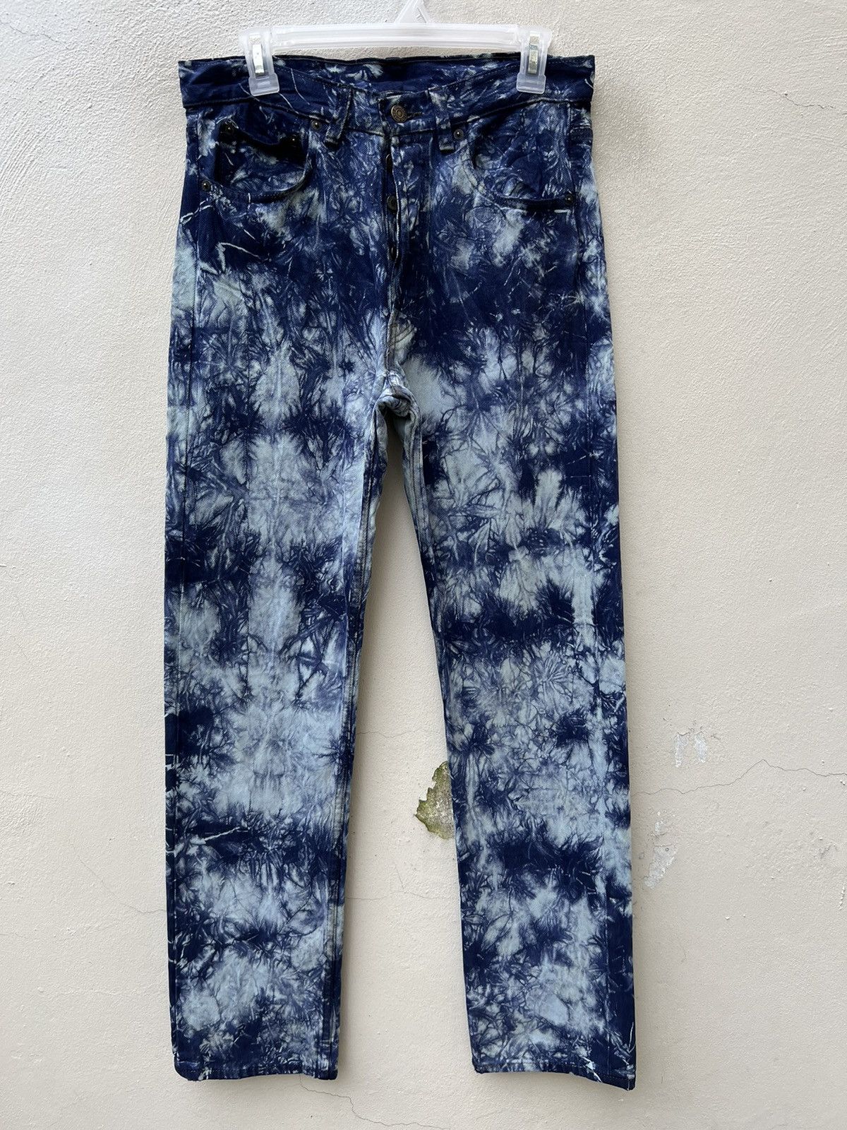 Levi's Vintage Late 80s Levi’s 501 Tie Dye Denim Regular Jeans Size US 31 - 6 Thumbnail