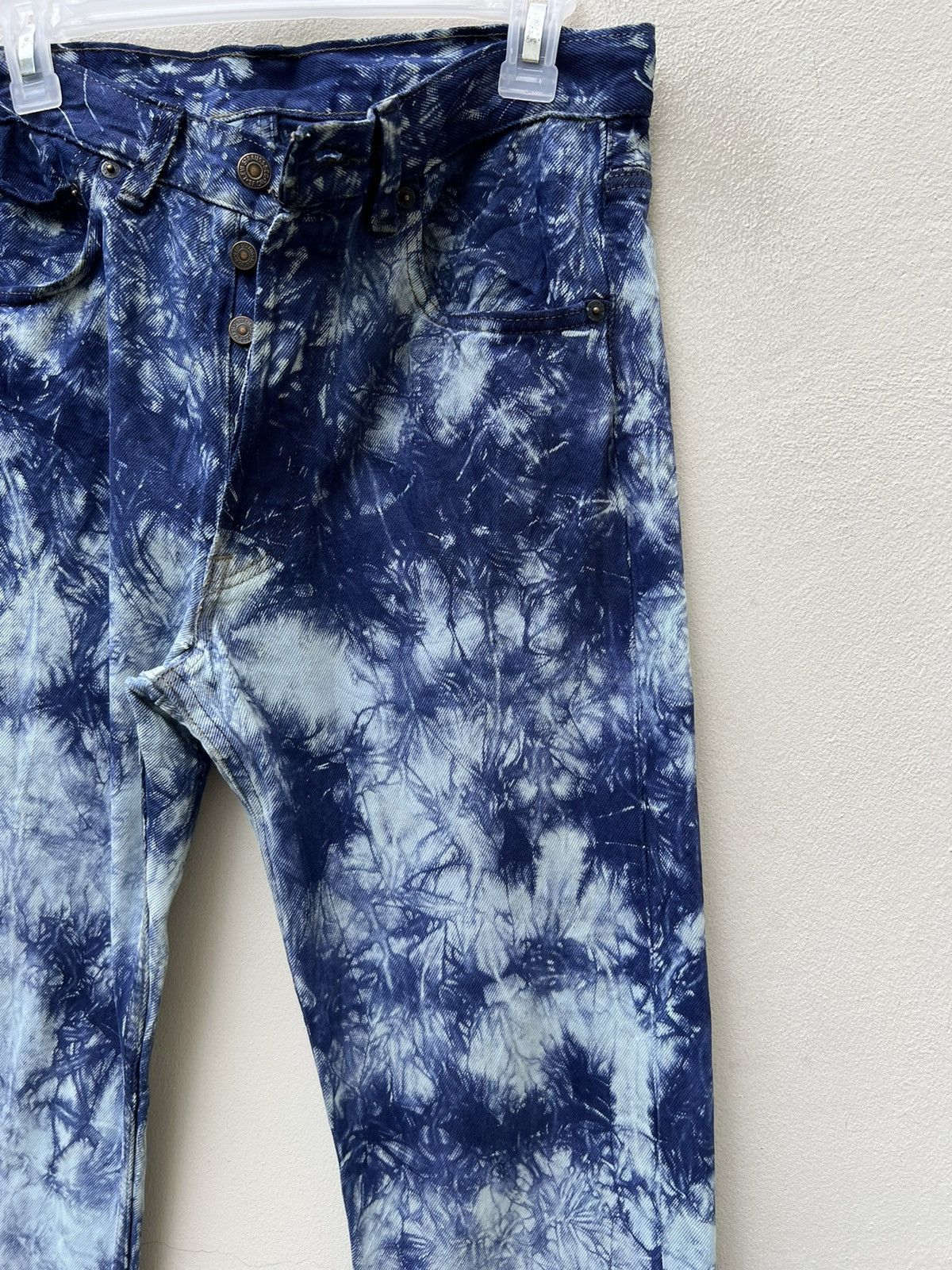 Levi's Vintage Late 80s Levi’s 501 Tie Dye Denim Regular Jeans Size US 31 - 12 Thumbnail