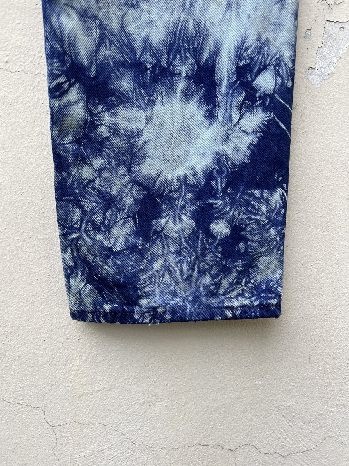 Levi's Vintage Late 80s Levi’s 501 Tie Dye Denim Regular Jeans Size US 31 - 23 Thumbnail