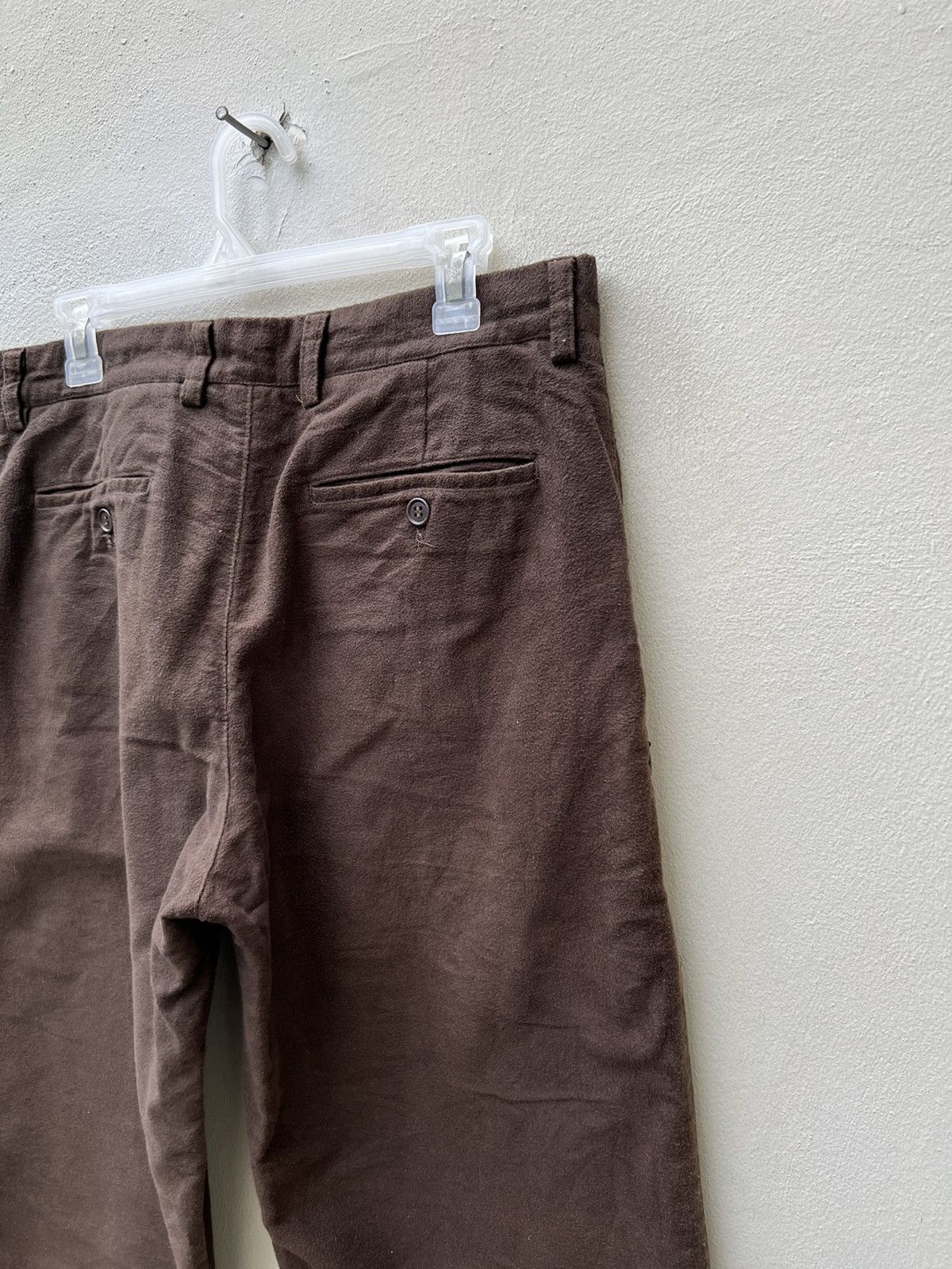 GOODENOUGH VTG Head Porter + Japan Sun Fade Brown Suede Cotton Trouser Size US 31 - 17 Thumbnail