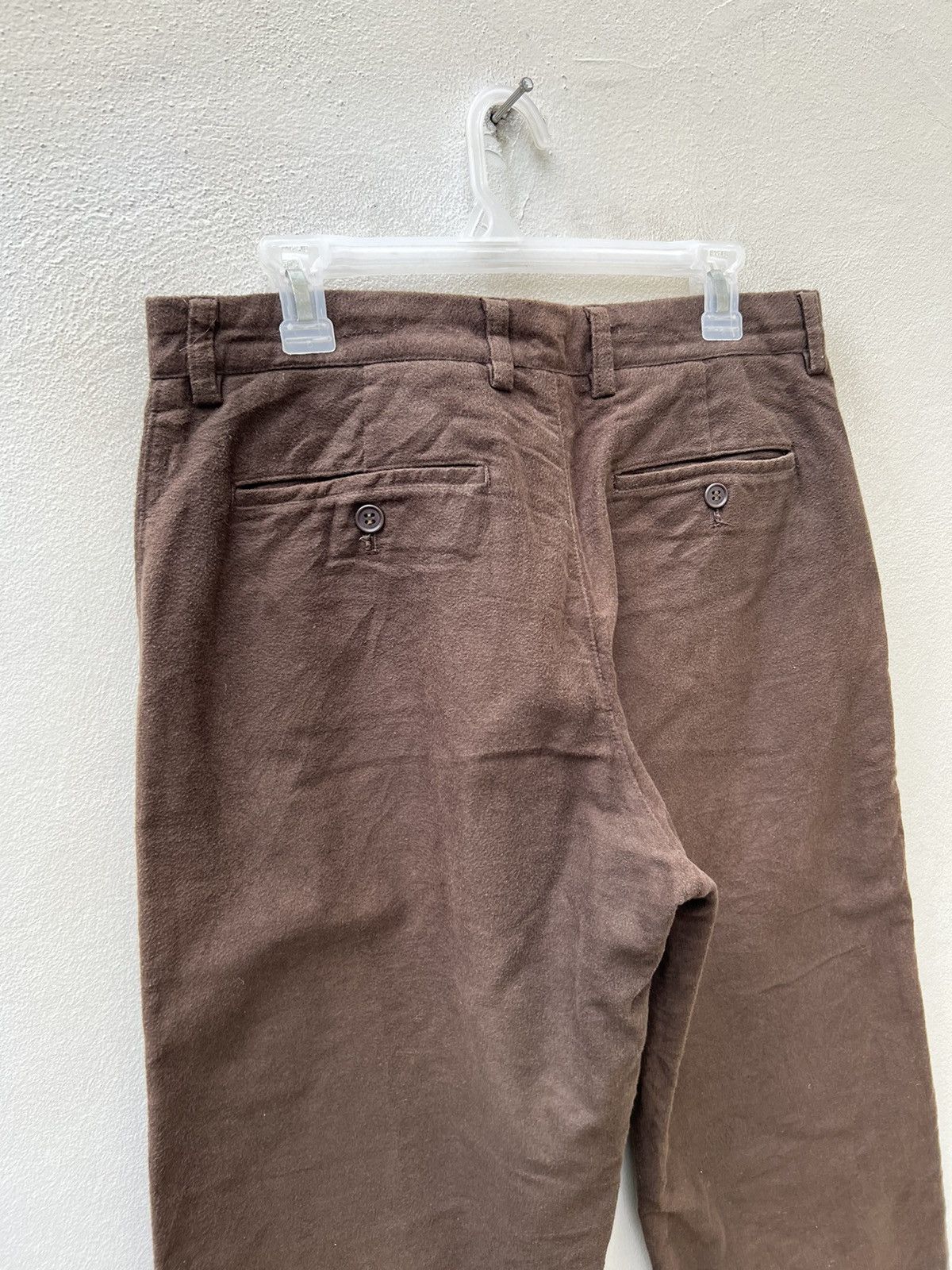 GOODENOUGH VTG Head Porter + Japan Sun Fade Brown Suede Cotton Trouser Size US 31 - 15 Thumbnail