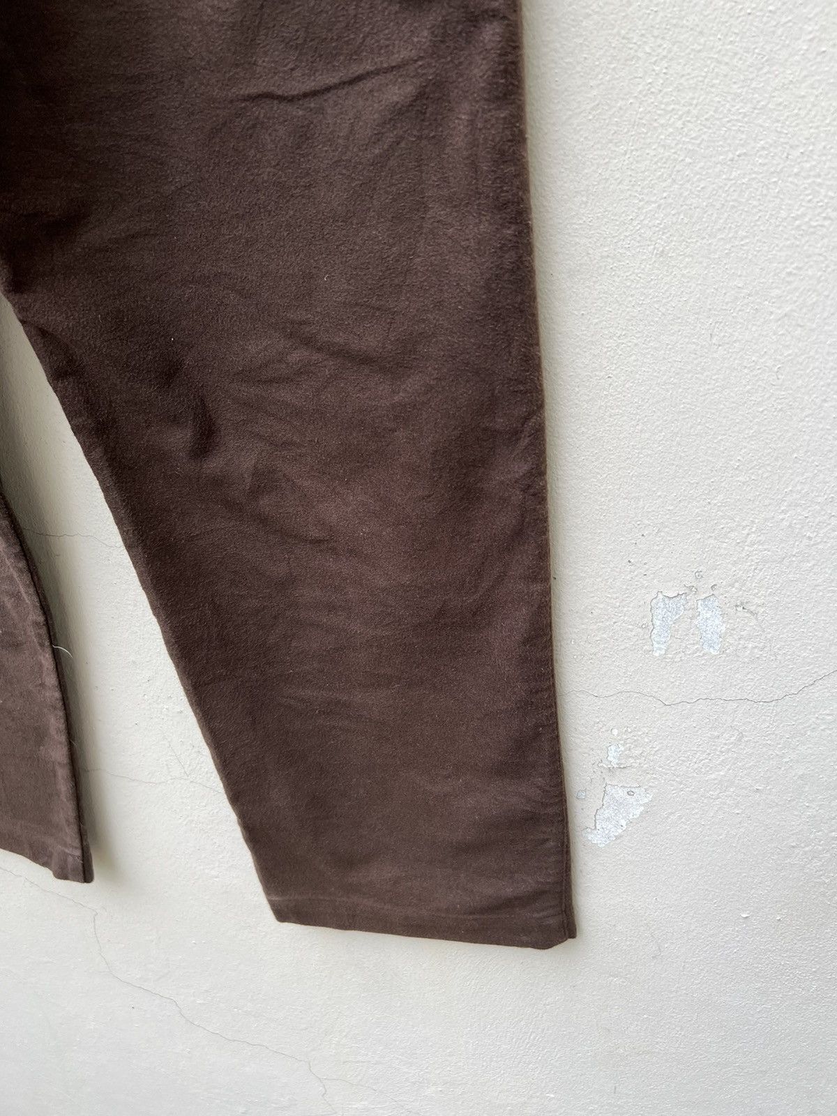 GOODENOUGH VTG Head Porter + Japan Sun Fade Brown Suede Cotton Trouser Size US 31 - 18 Thumbnail