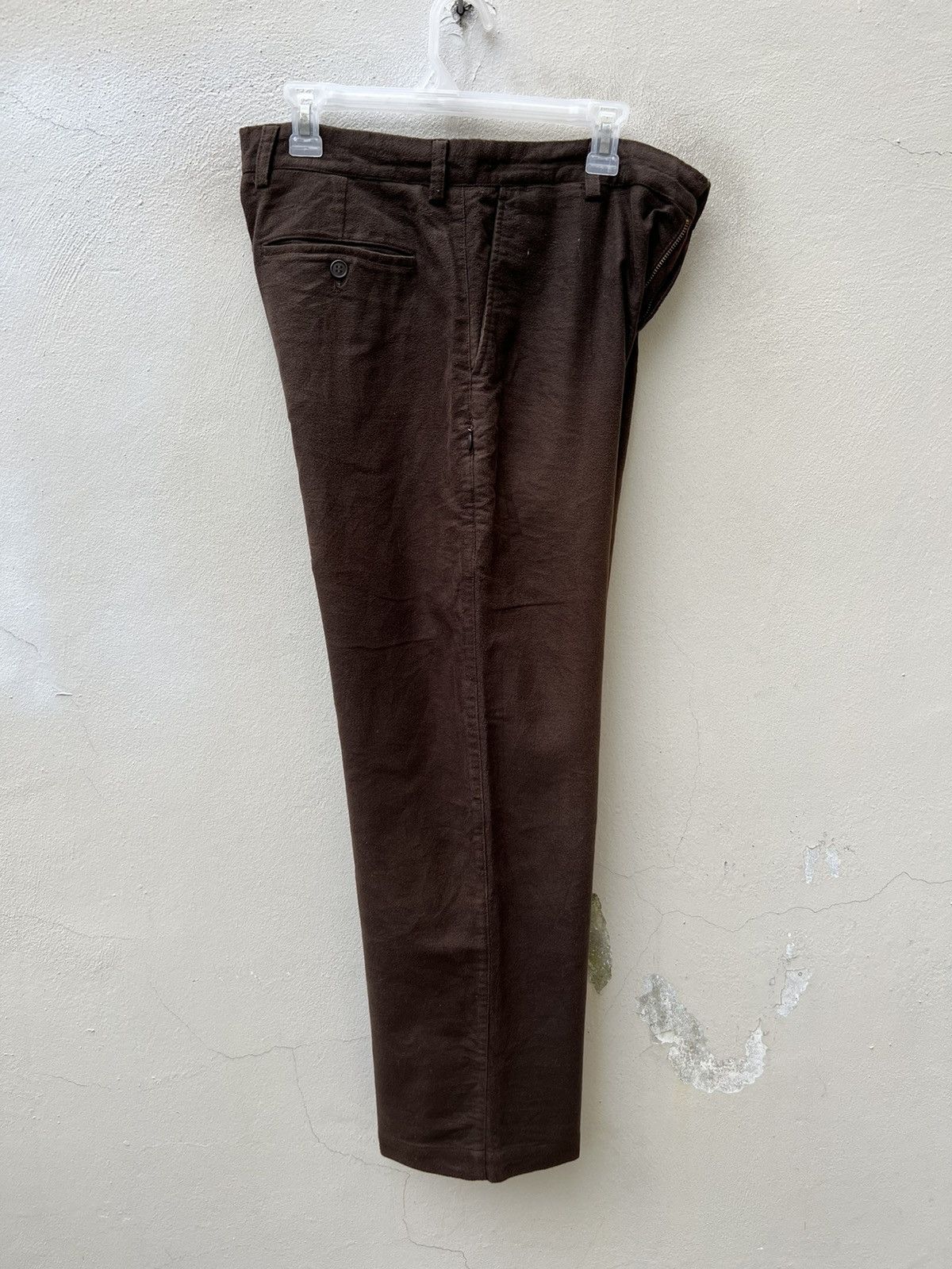 GOODENOUGH VTG Head Porter + Japan Sun Fade Brown Suede Cotton Trouser Size US 31 - 20 Thumbnail