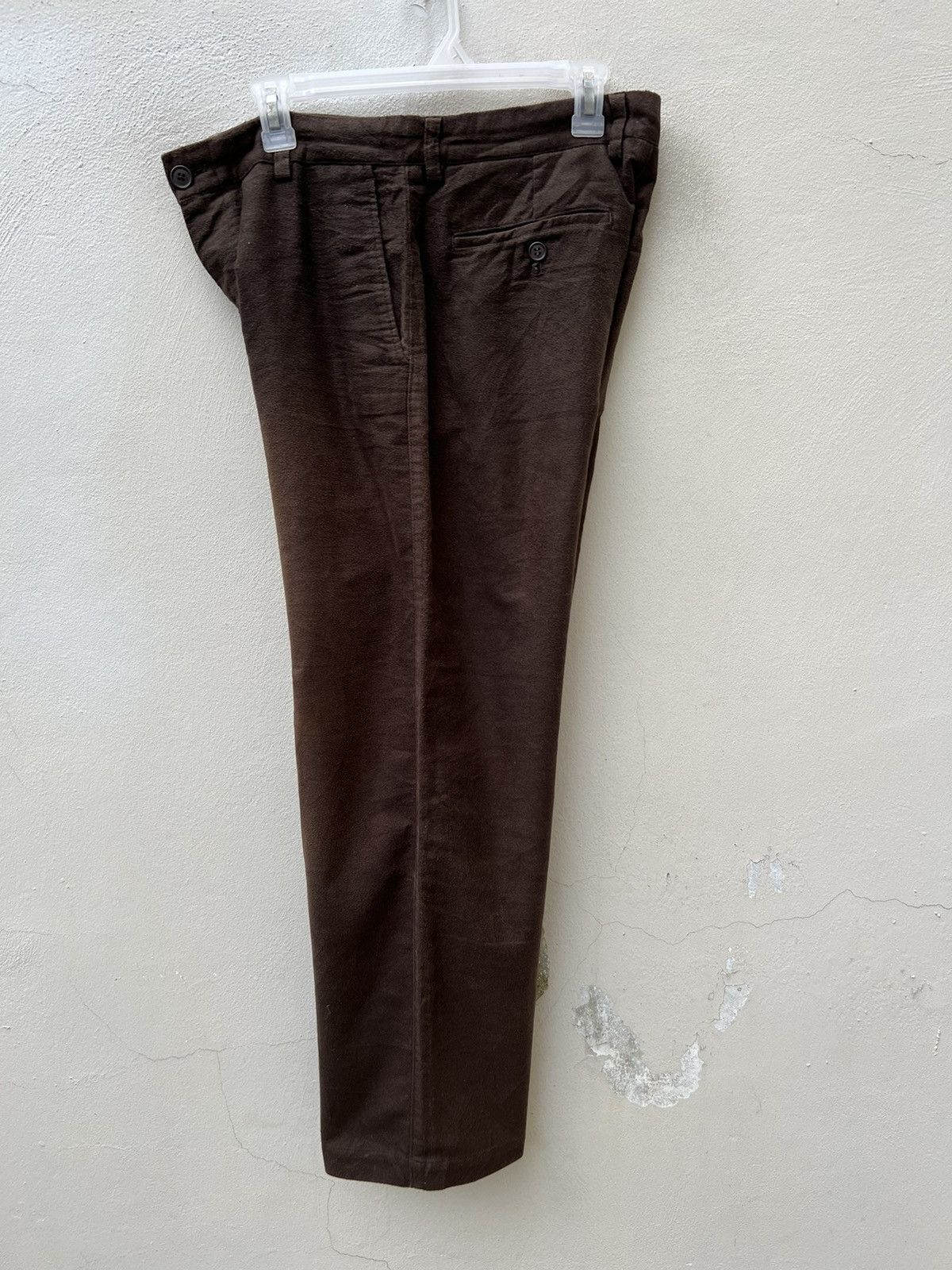GOODENOUGH VTG Head Porter + Japan Sun Fade Brown Suede Cotton Trouser Size US 31 - 19 Thumbnail