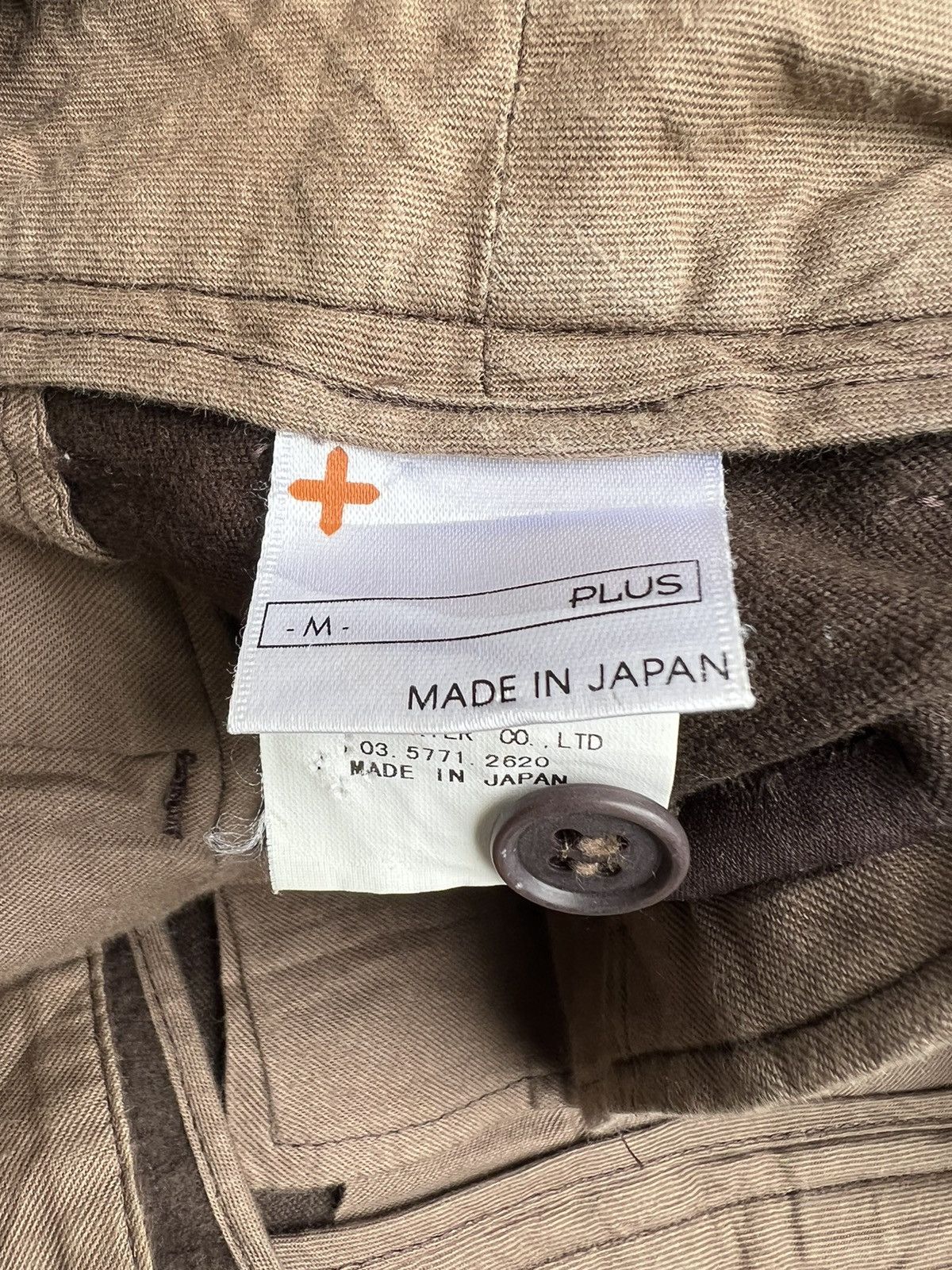 GOODENOUGH VTG Head Porter + Japan Sun Fade Brown Suede Cotton Trouser Size US 31 - 23 Thumbnail