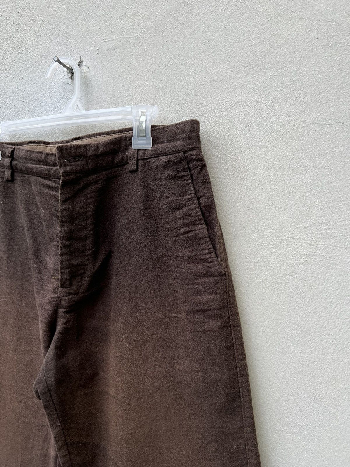 GOODENOUGH VTG Head Porter + Japan Sun Fade Brown Suede Cotton Trouser Size US 31 - 11 Thumbnail