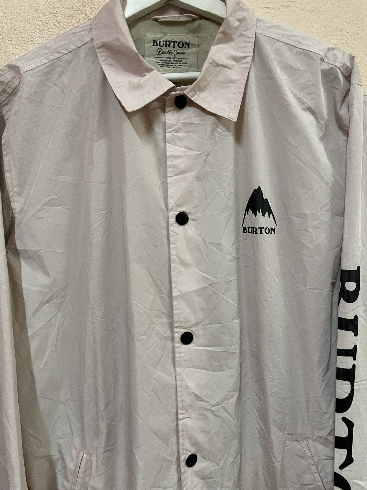 Burton Burton Durable Goods coach varsity Snap Button Big Logo Size US M / EU 48-50 / 2 - 2 Thumbnail